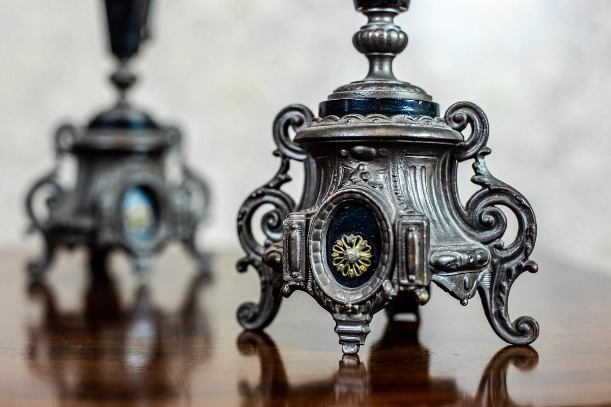 photo furniture Pair Of 19th Century Four Armed Candelabras