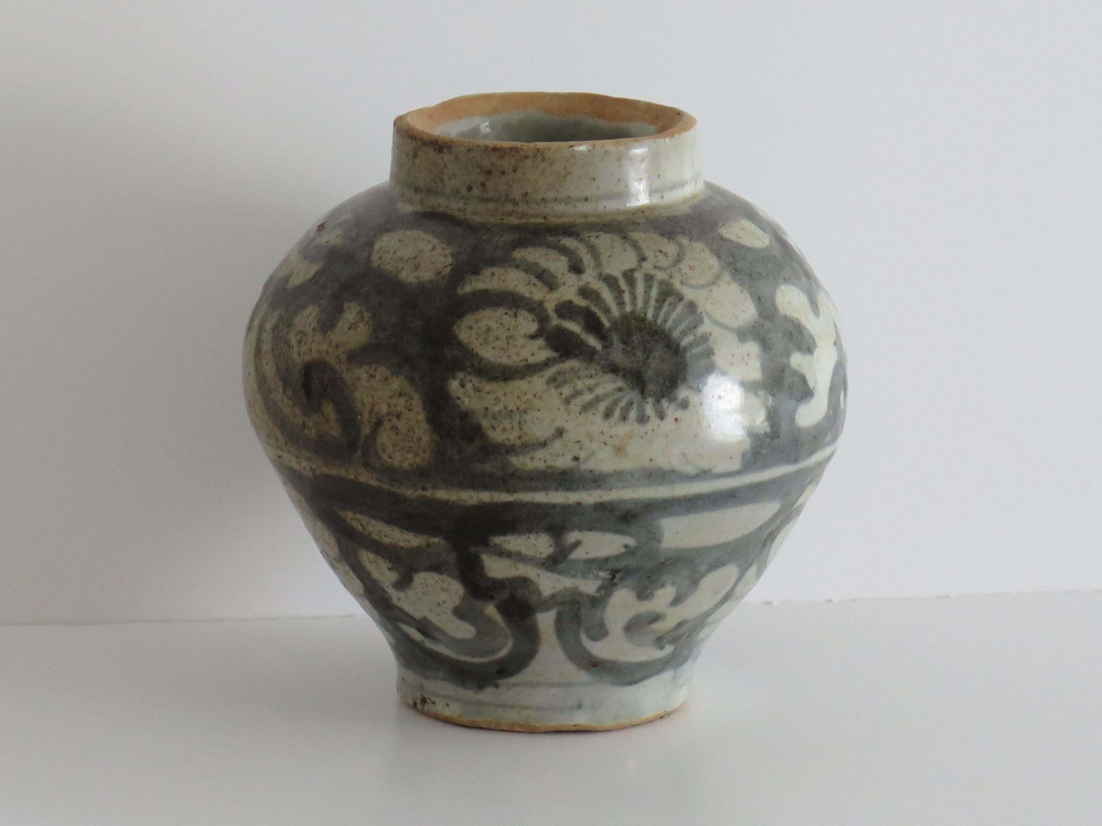 Chinese Porcelain Ming Provincial Jar Or Vase Blue & White, Jiajing 16th Century photo 619.98