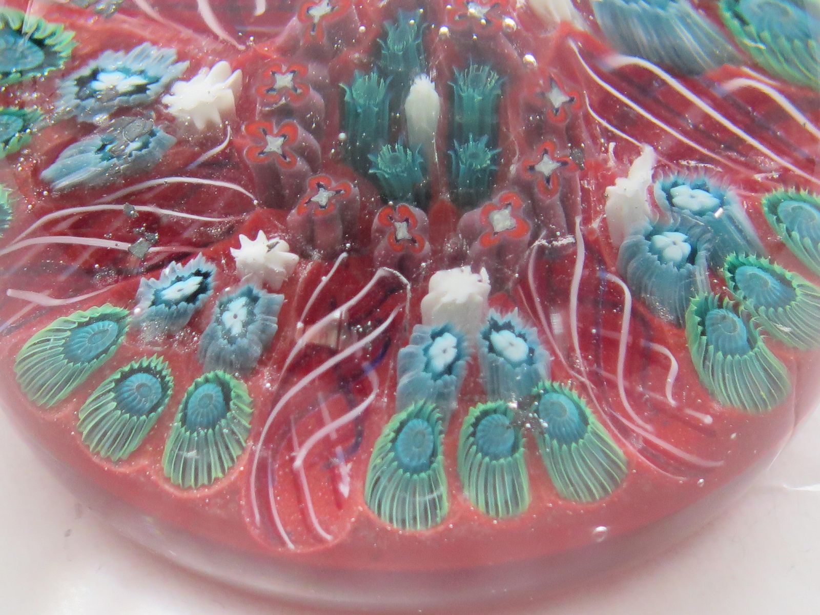 Glass Millefiori Vasart Paperweight Hand Blown, Scotland Circa 1960 photo buy