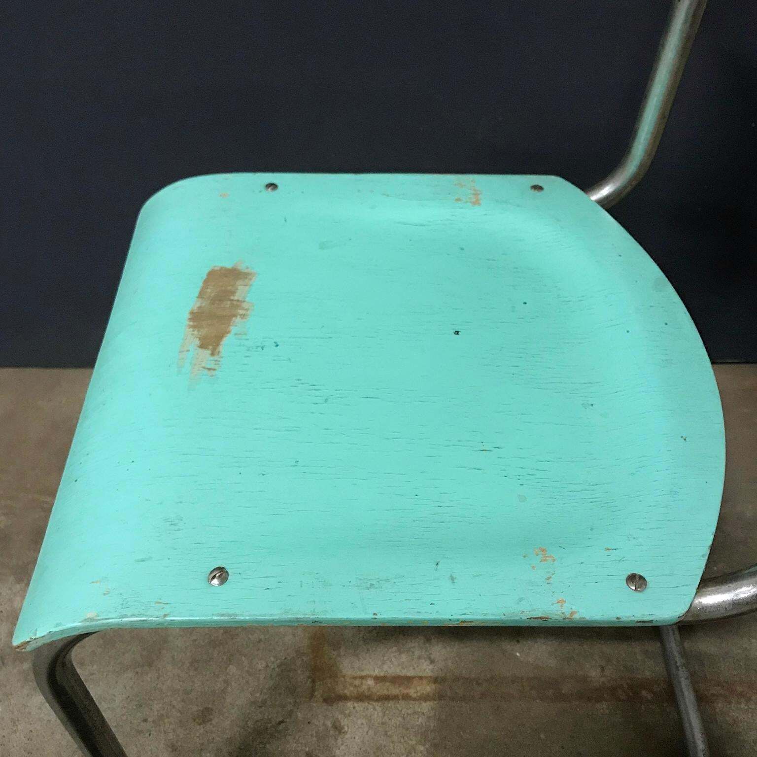 643.0 1931, Mart Stam For Thonet, Turquoise Wooden S43 photo