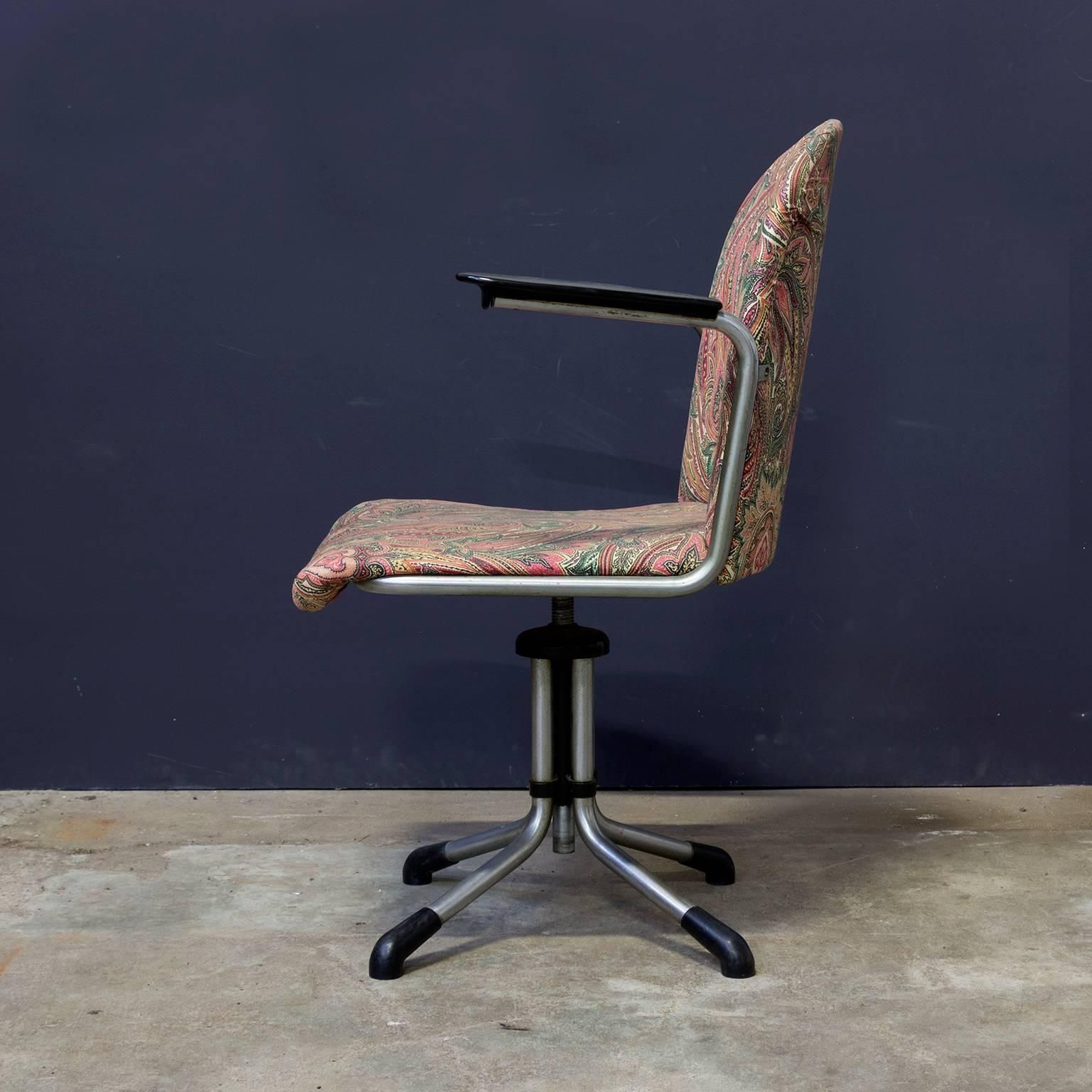 1935, W.H. Gispen By Gispen Culemborg, Office Chair 356, Bakelite Armrests photo furniture