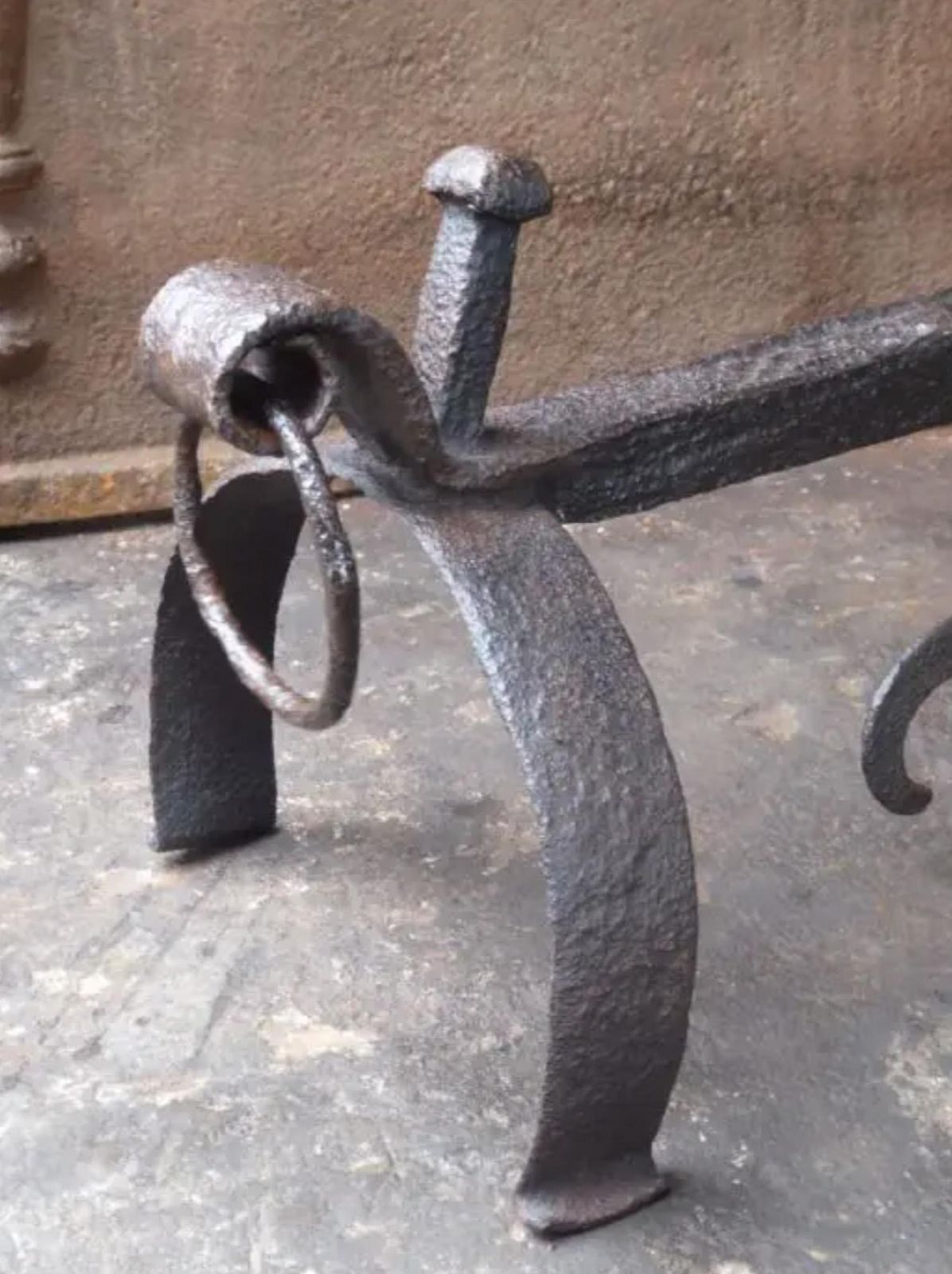 Gothic Rest For Fireplace Tools, 17th Century photo for sale
