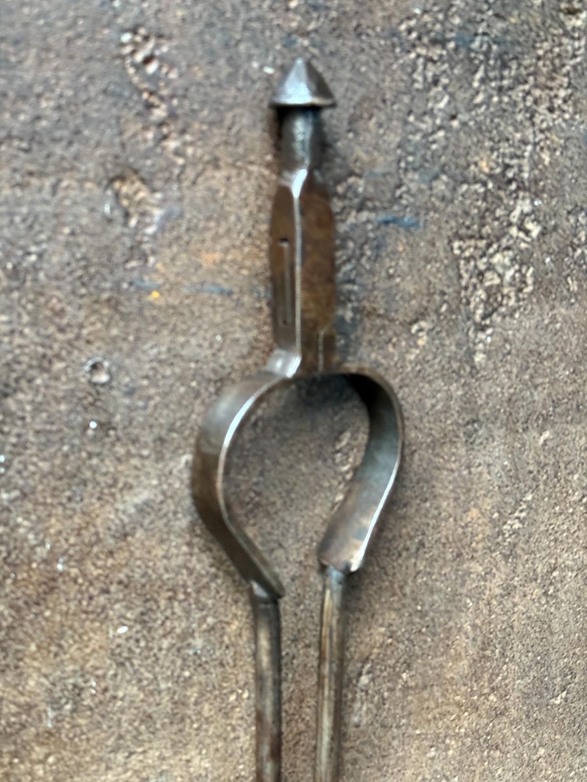 18th 19th Century Dutch Fire Tongs, Louis XV Period photo 167.0