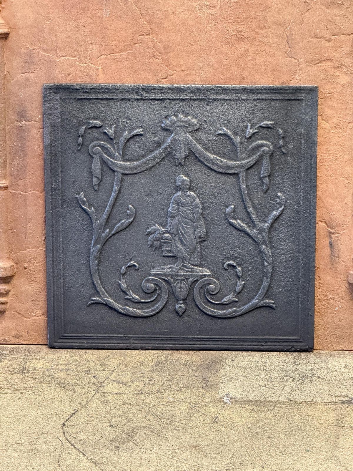 19th Century French Napoleon III Period Fireback / Backsplash photo for sale