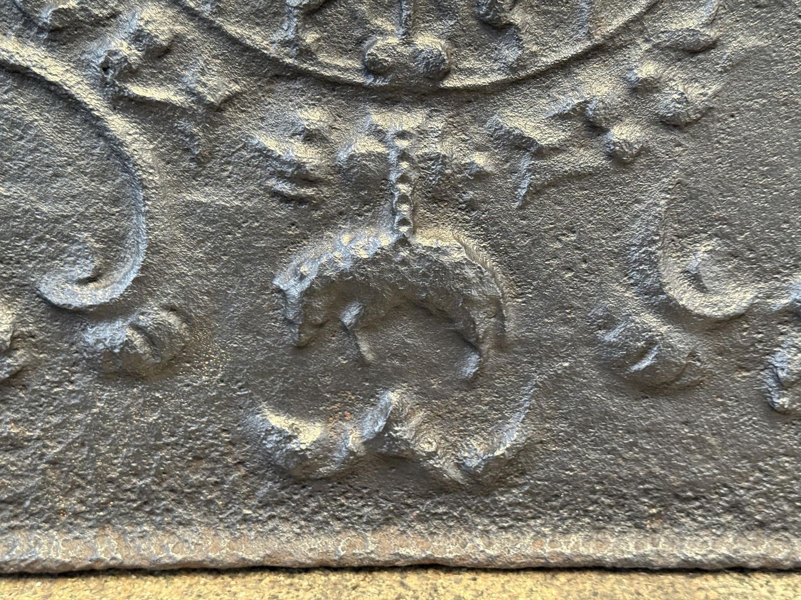 Home Fixtures 18th Century French 'Arms Of Lorraine' Fireback / Backsplash, Louis XV Period photo
