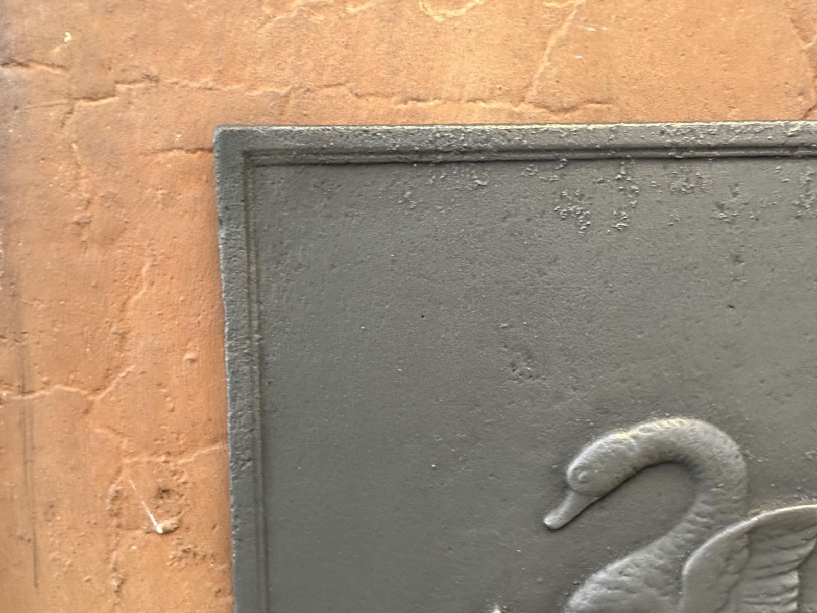 French 'Swan' Fireback / Backsplash, 19th Century Period photo buy