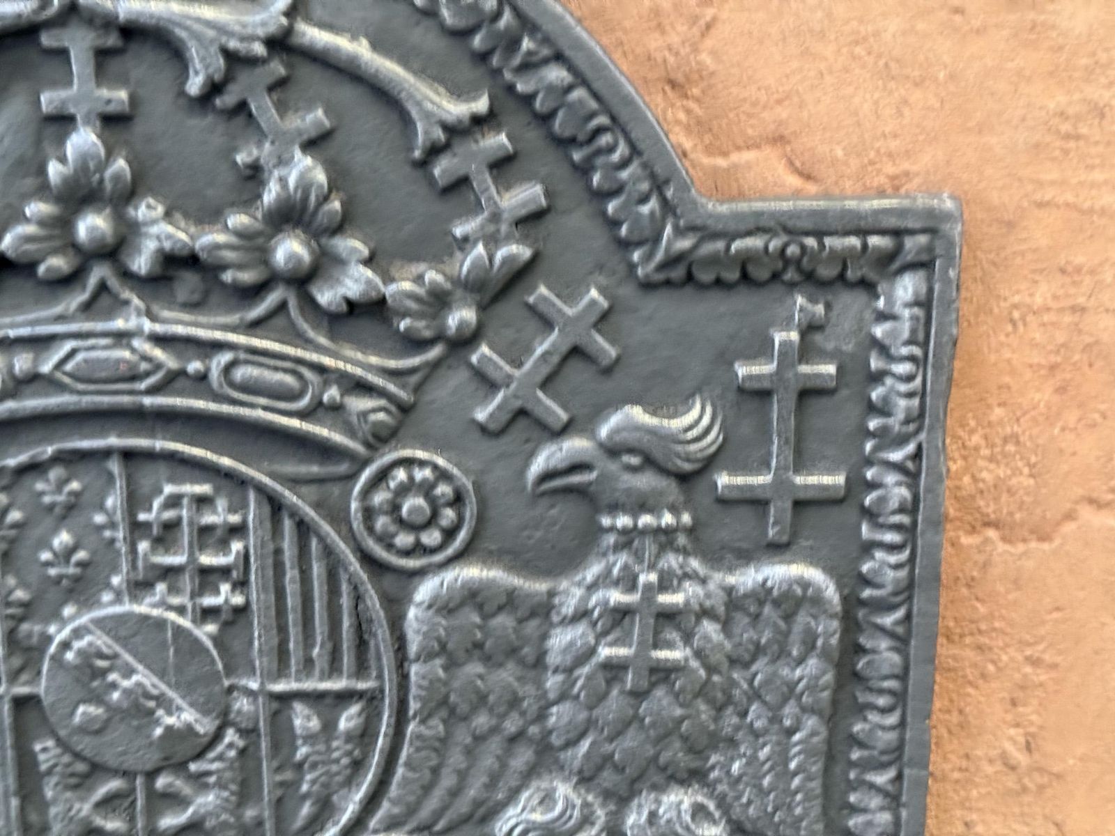 photo furniture French 'Arms Of Lorraine' Fireback, Louis XIV Period