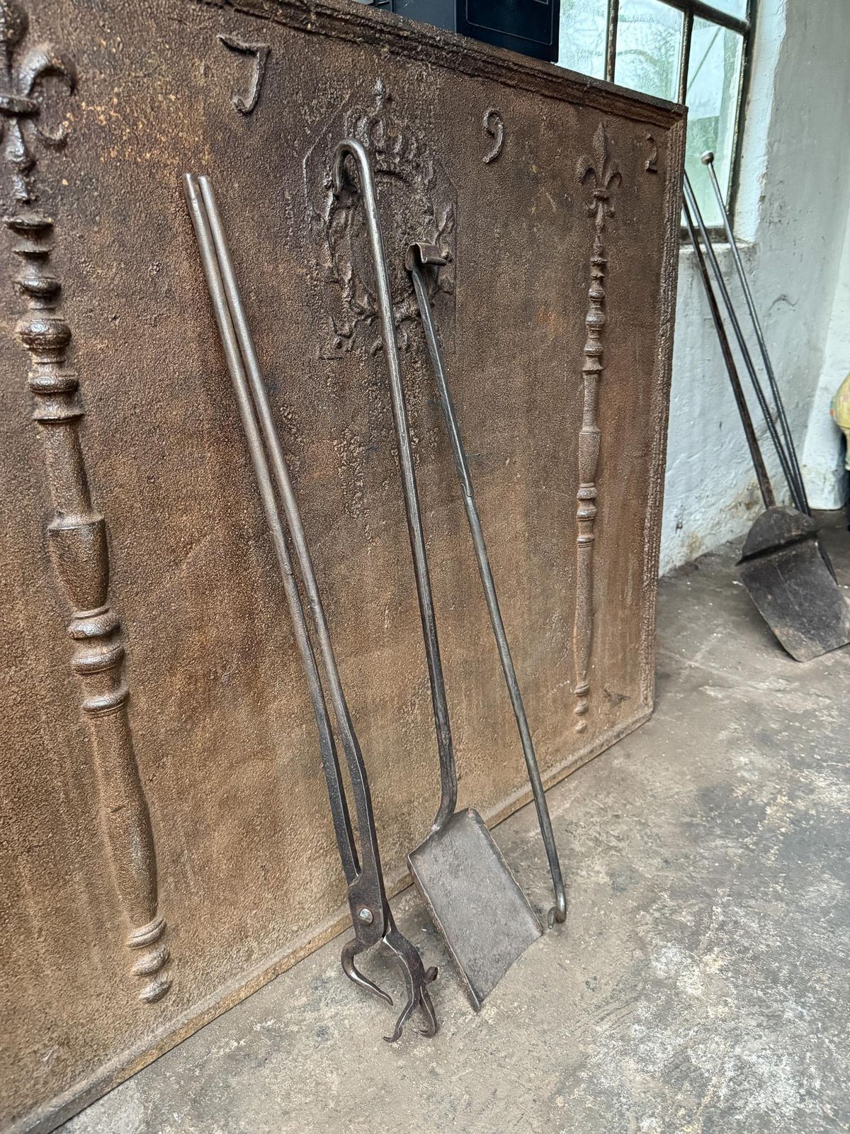 Large 18th Century French Fireplace Tools Or Fire Tools photo Home Fixtures