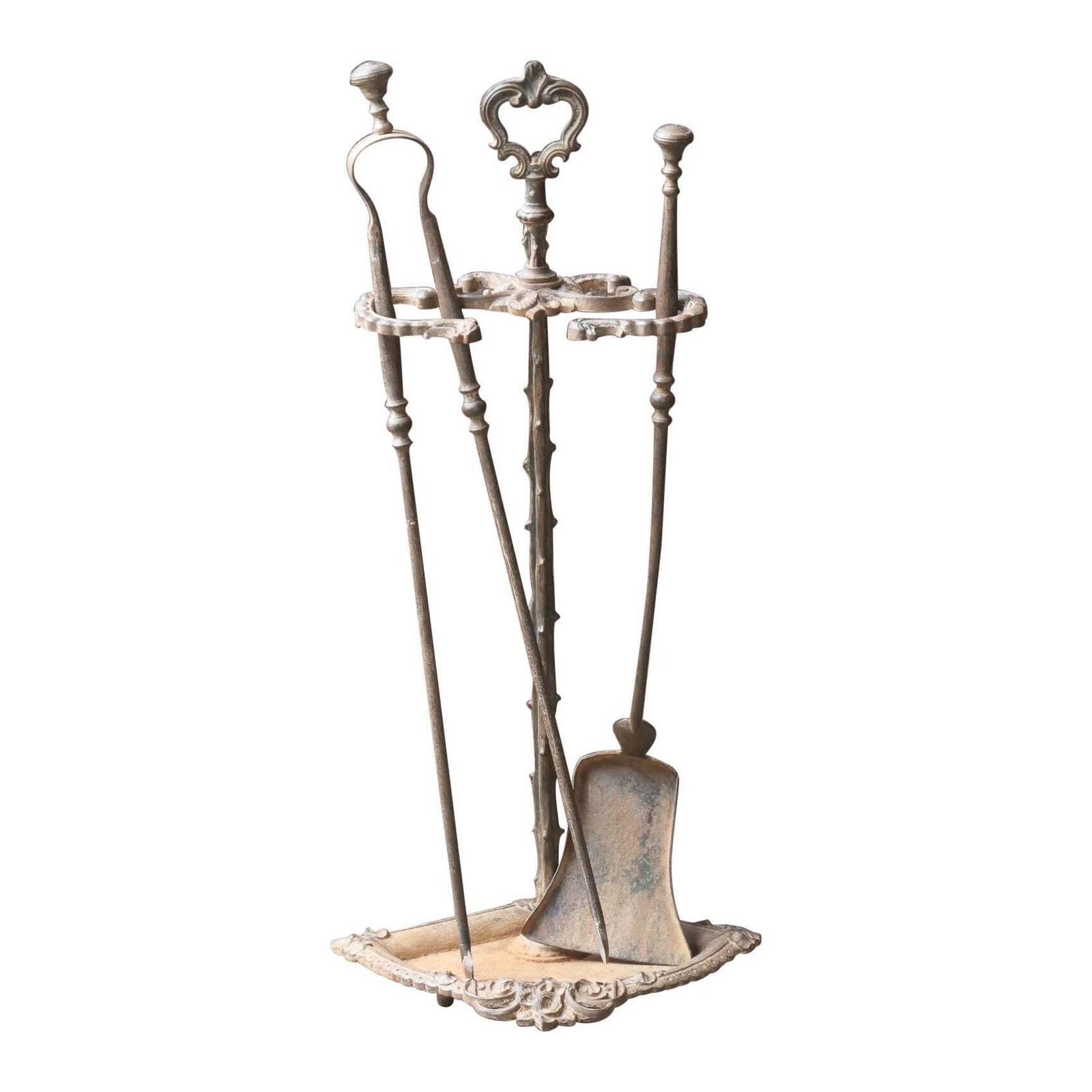 French Art Nouveau Fireplace Tools, Early 20th Century Period