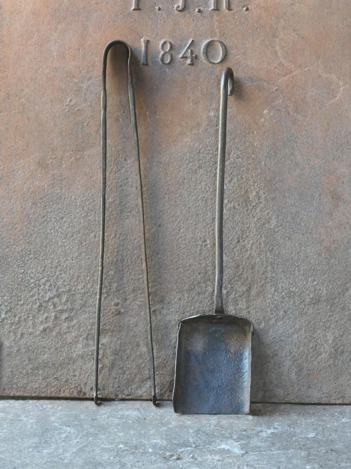 Rustic French Fireplace Tools, 18th 19th Century, Louis XV Period photo furniture
