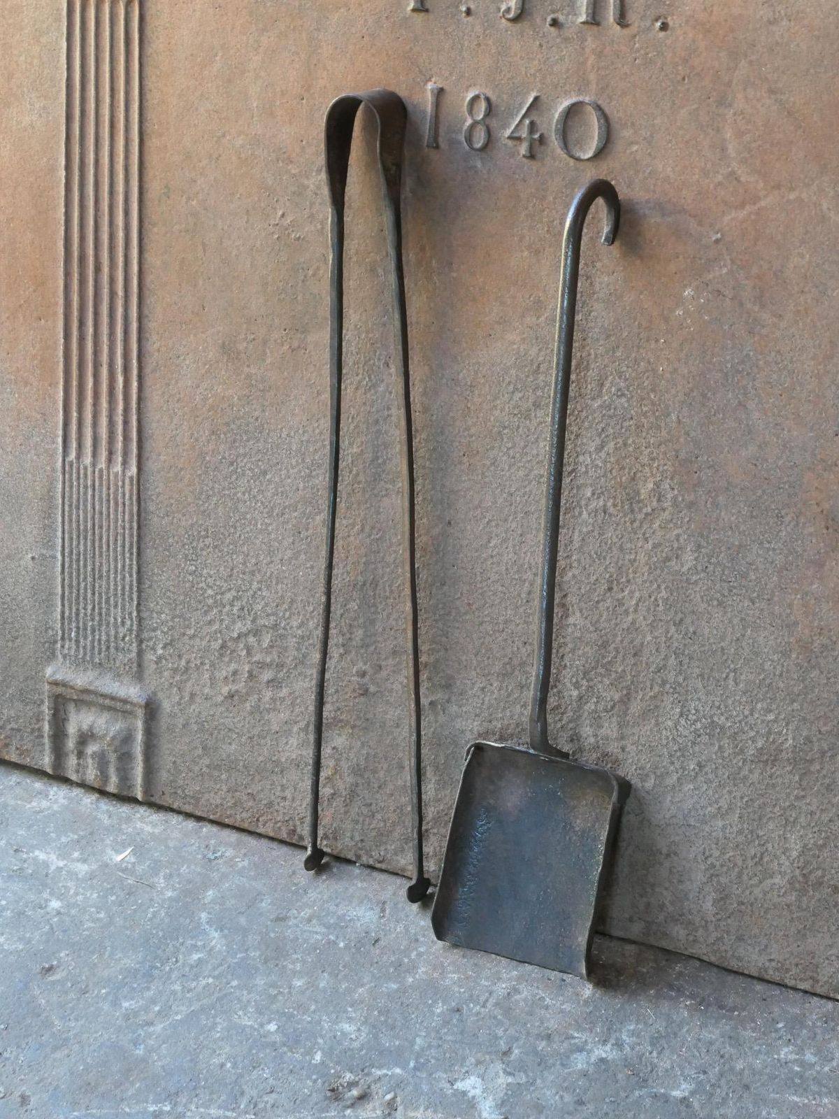 Rustic French Fireplace Tools, 18th 19th Century, Louis XV Period photo 339.0