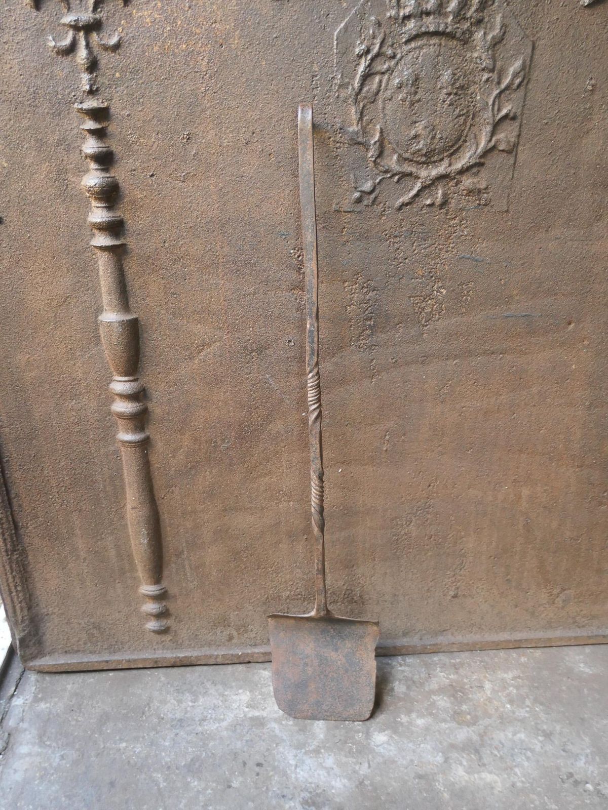 Large 18th Century French Fireplace Shovel Or Fire Shovel photo for sale