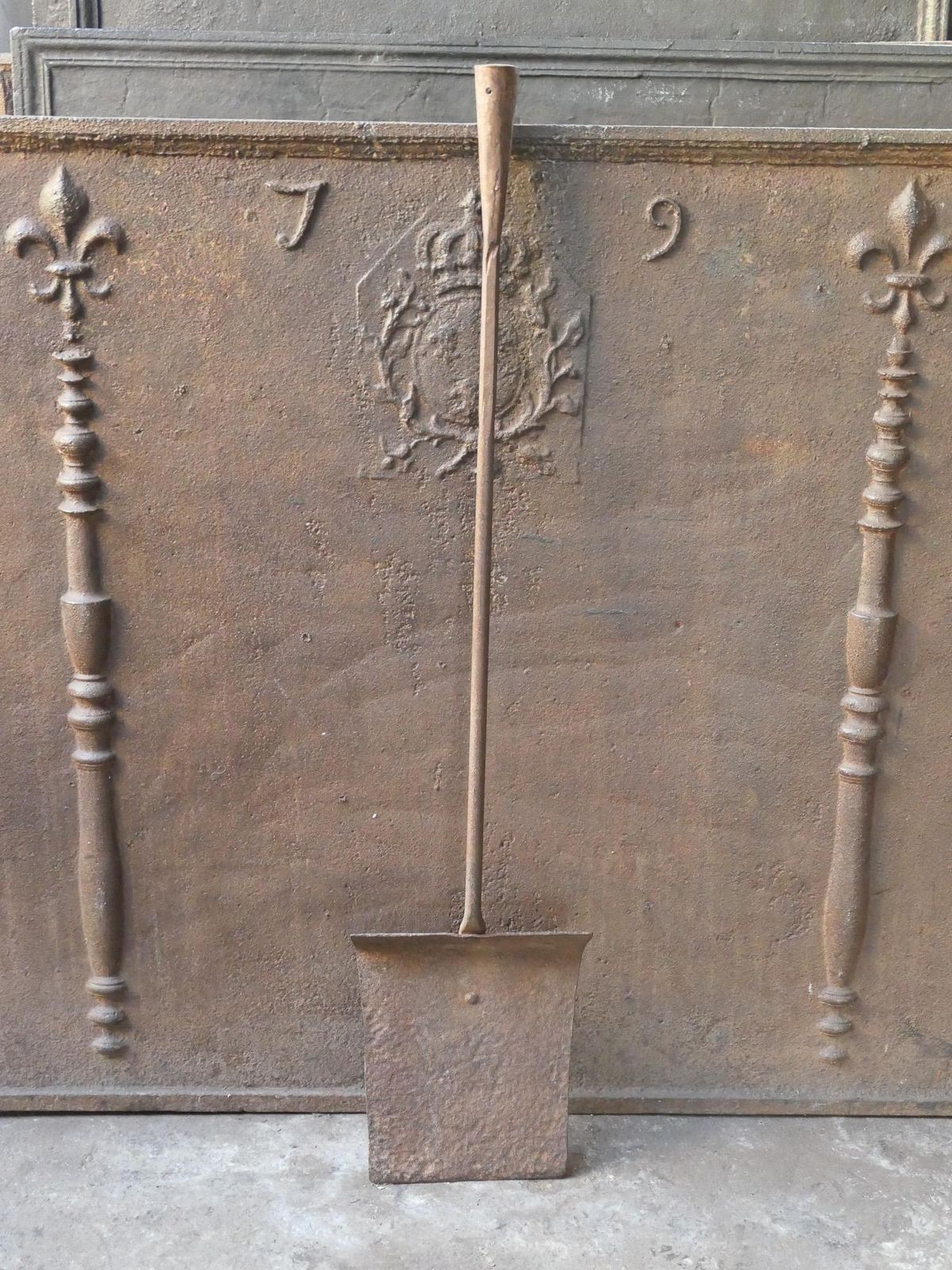 Large Early 19th Century French Fireplace Shovel Or Fire Shovel photo Home Fixtures
