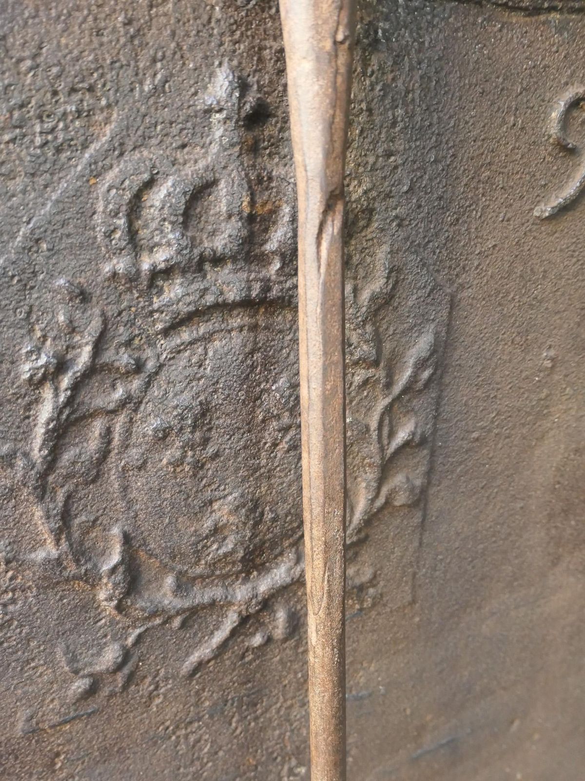 Large Early 19th Century French Fireplace Shovel Or Fire Shovel photo vintage