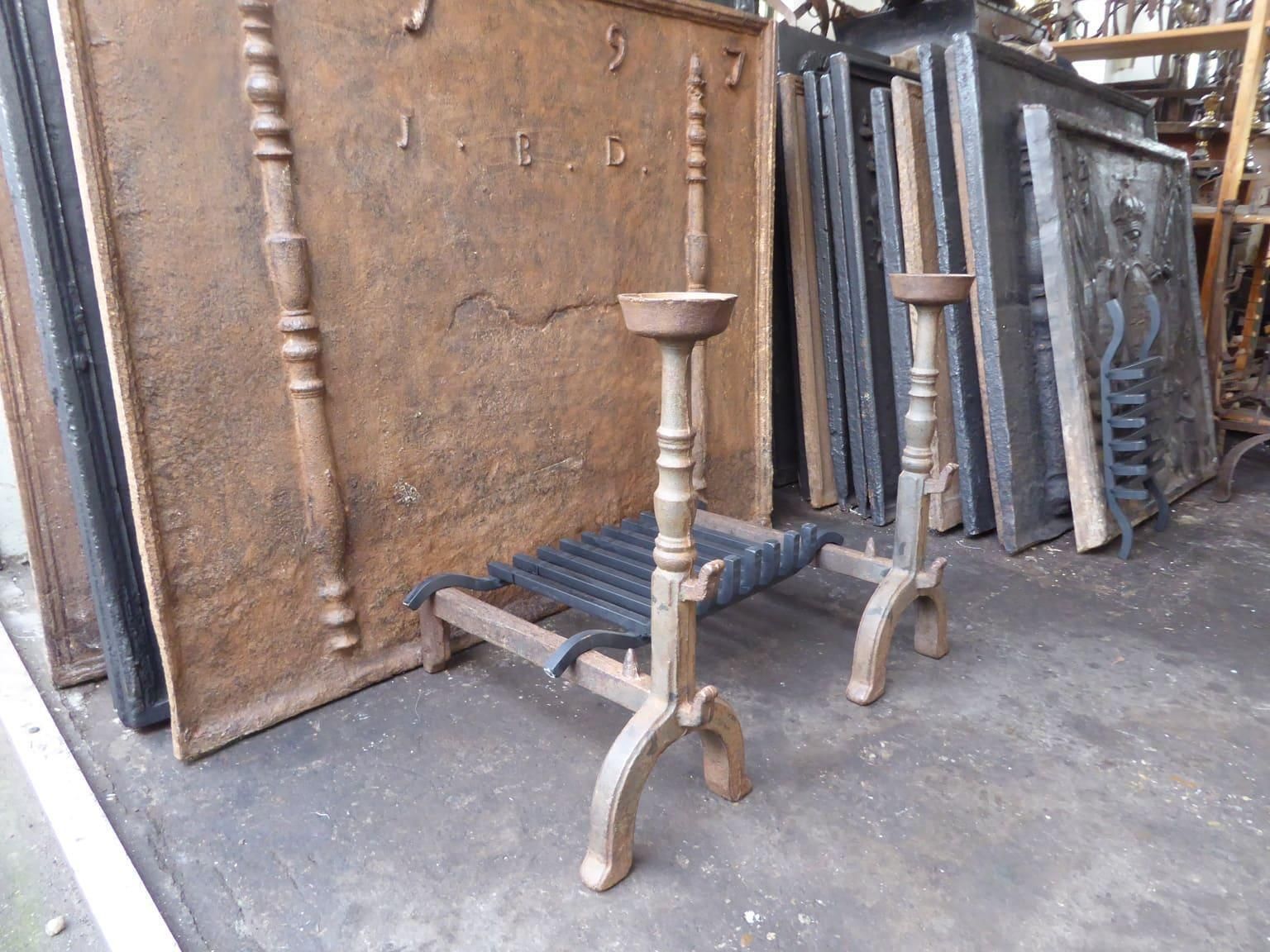 French Napoleon III Style Fireplace Grate Or Fire Basket, 20th Century photo vinterior