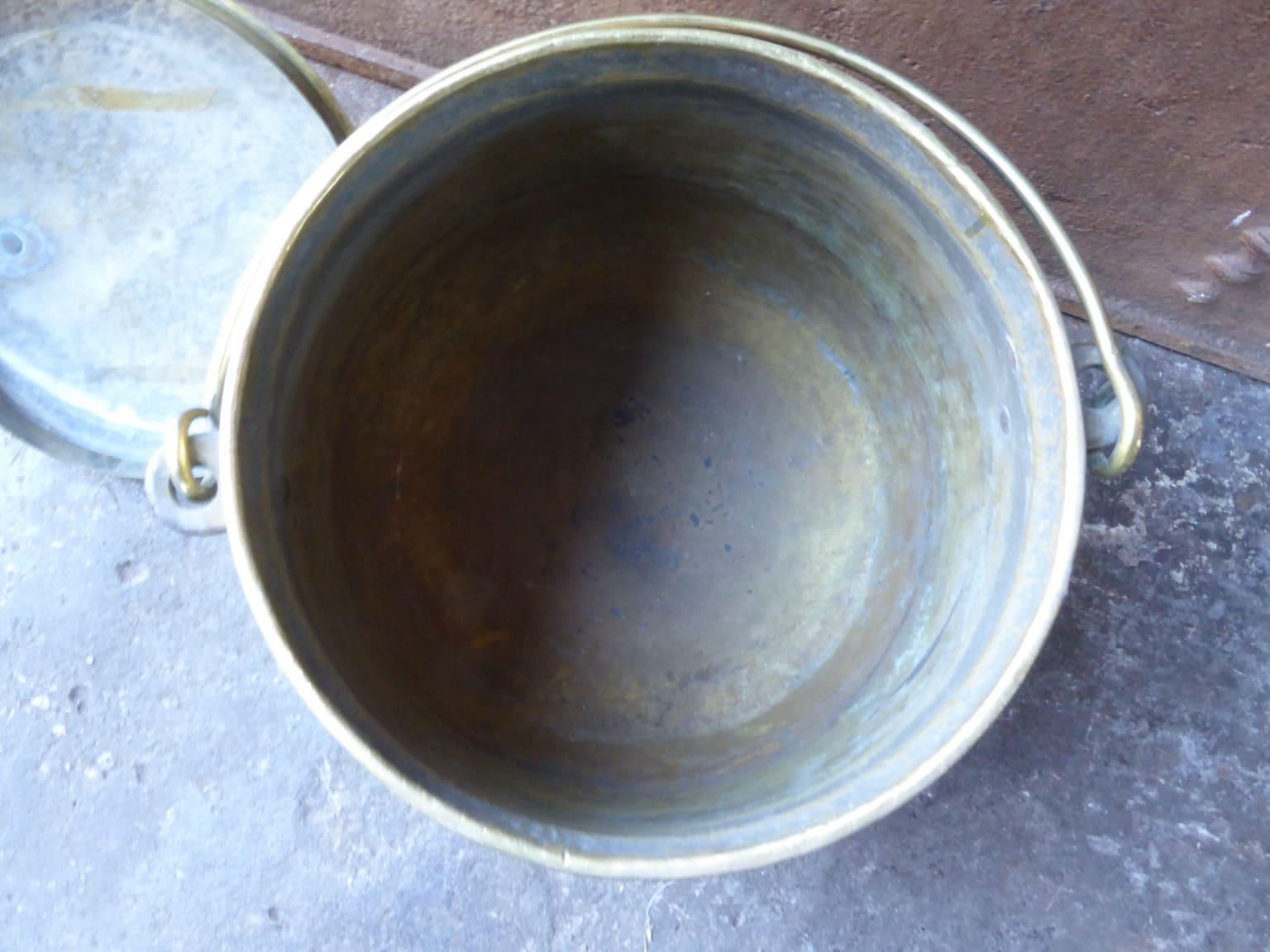 photo furniture 19th Century Dutch Polished Brass Firewood Basket, Victorian Period