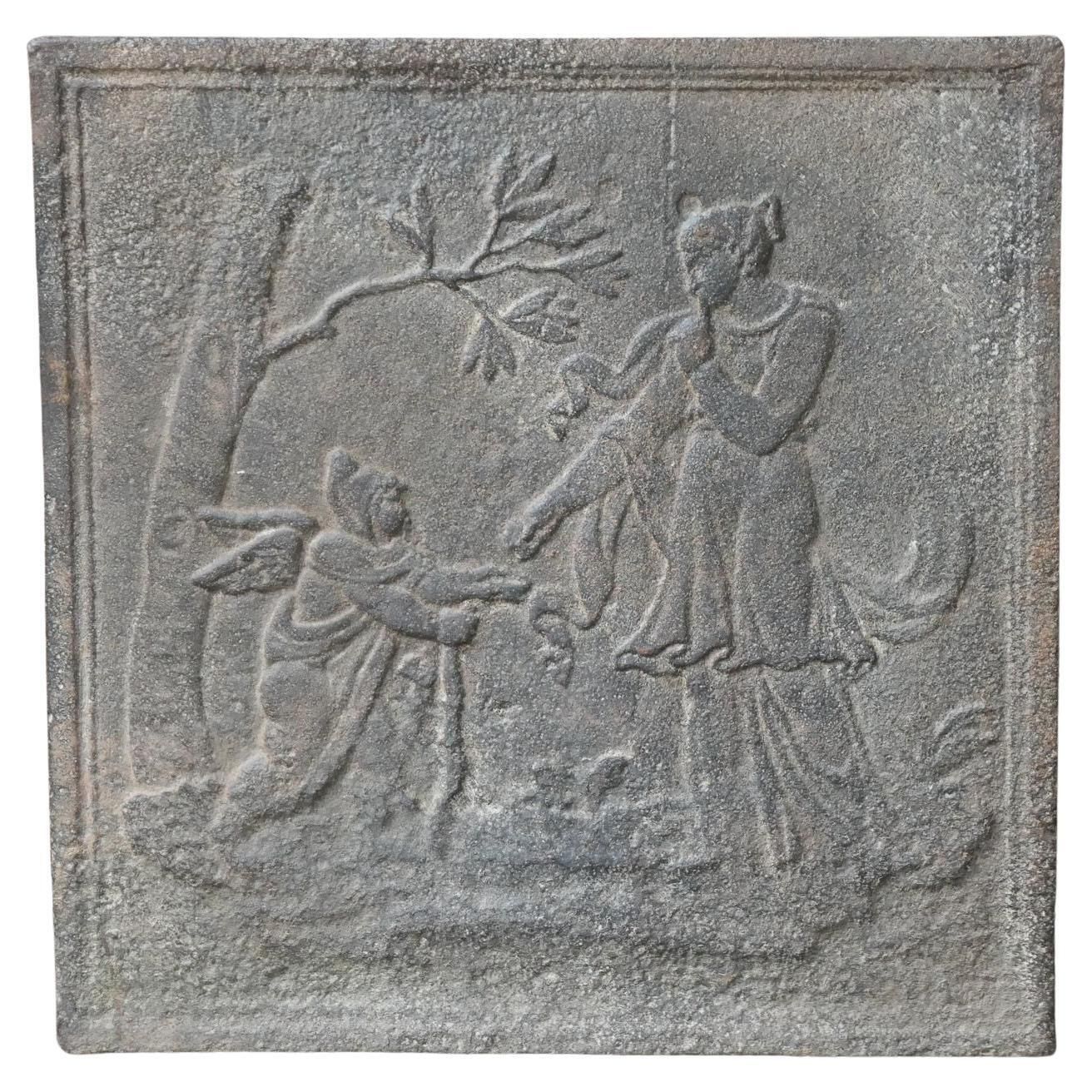 French Napoleon III Period Fireback, 19th Century