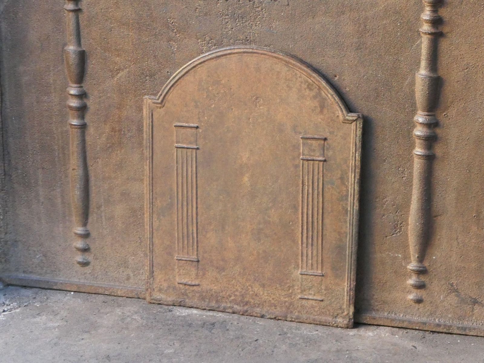 French 'Pillars Of Freedom' Fireback / Backsplash, Early 19th Century photo 322.0