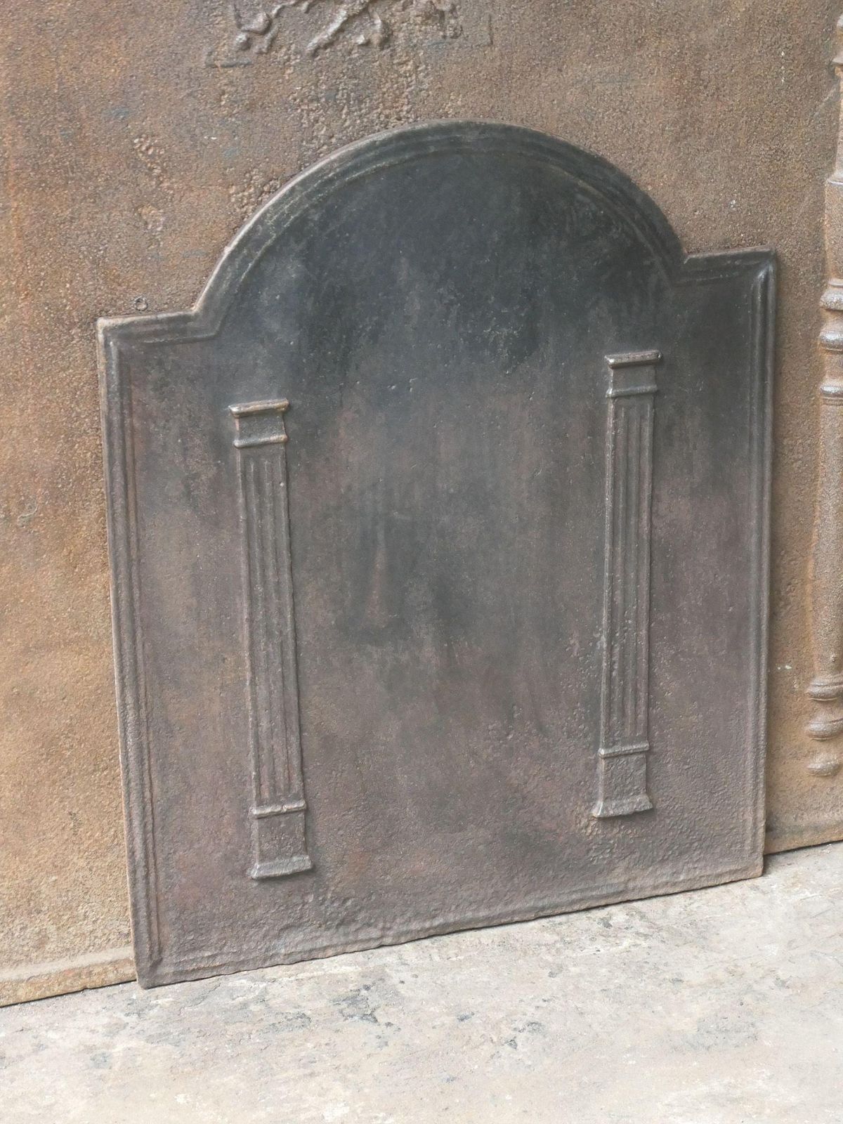 French 'Pillars Of Freedom' Fireback / Backsplash, Early 19th Century photo 322.0