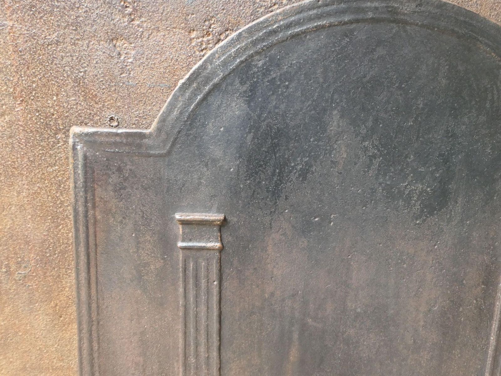 French 'Pillars Of Freedom' Fireback / Backsplash, Early 19th Century photo vinterior