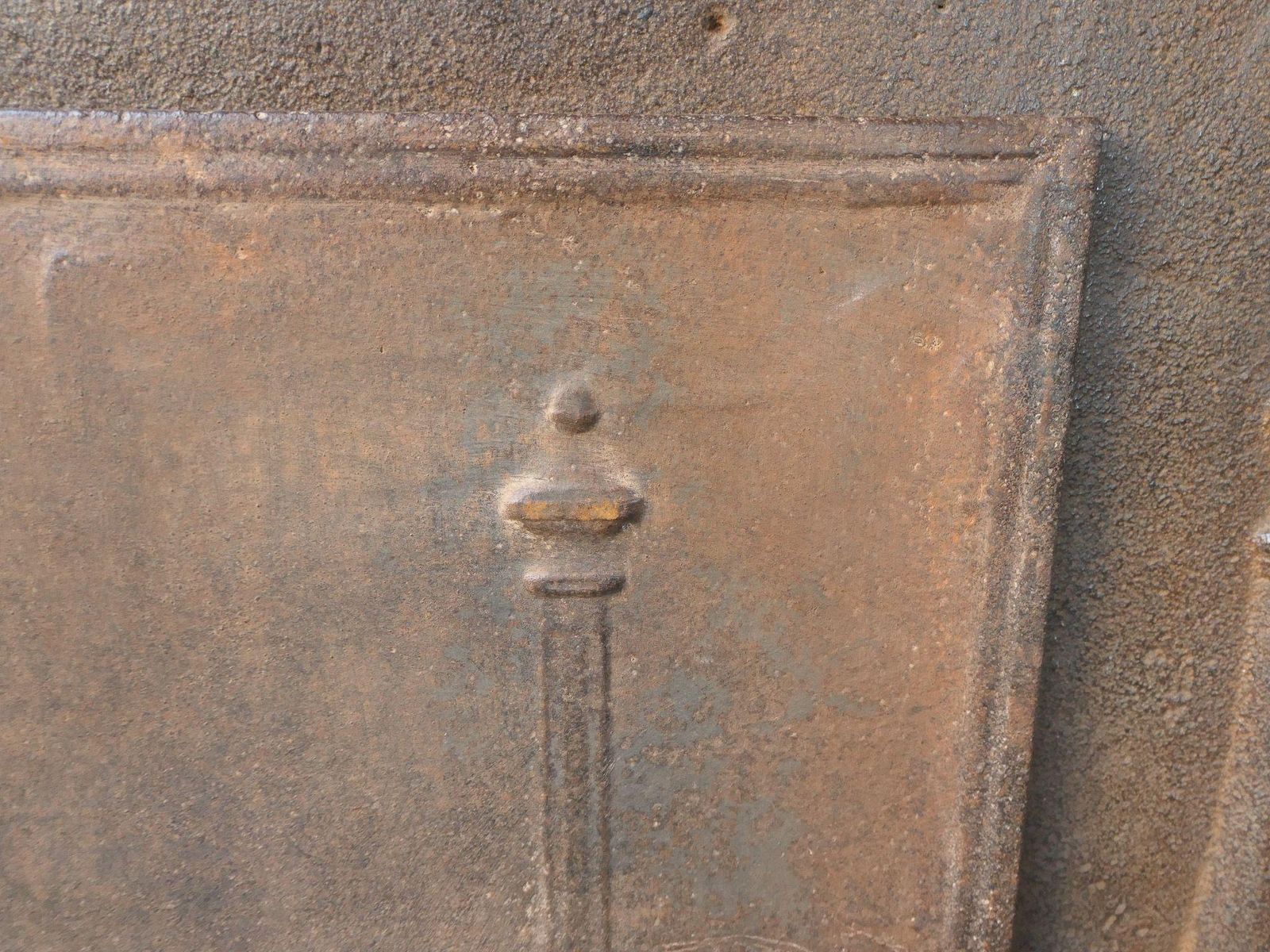 French 'Pillars Of Freedom' Fireback / Backsplash, Early 19th Century photo buy