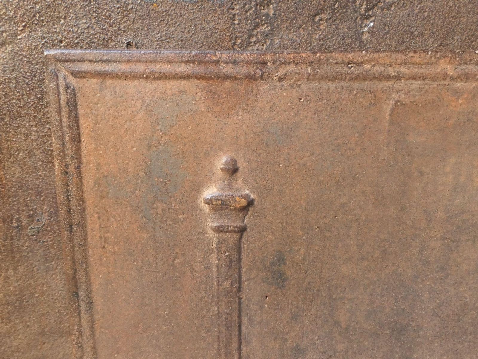 French 'Pillars Of Freedom' Fireback / Backsplash, Early 19th Century photo vintage