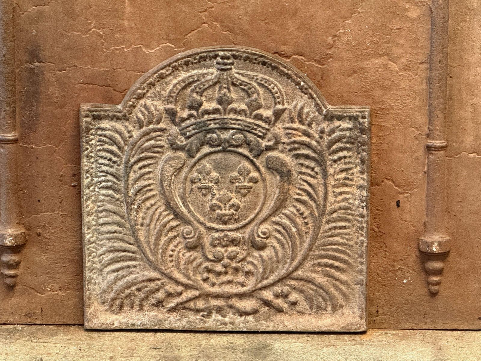 Louis XV Style 'Arms Of France' Fireback / Backsplash photo furniture