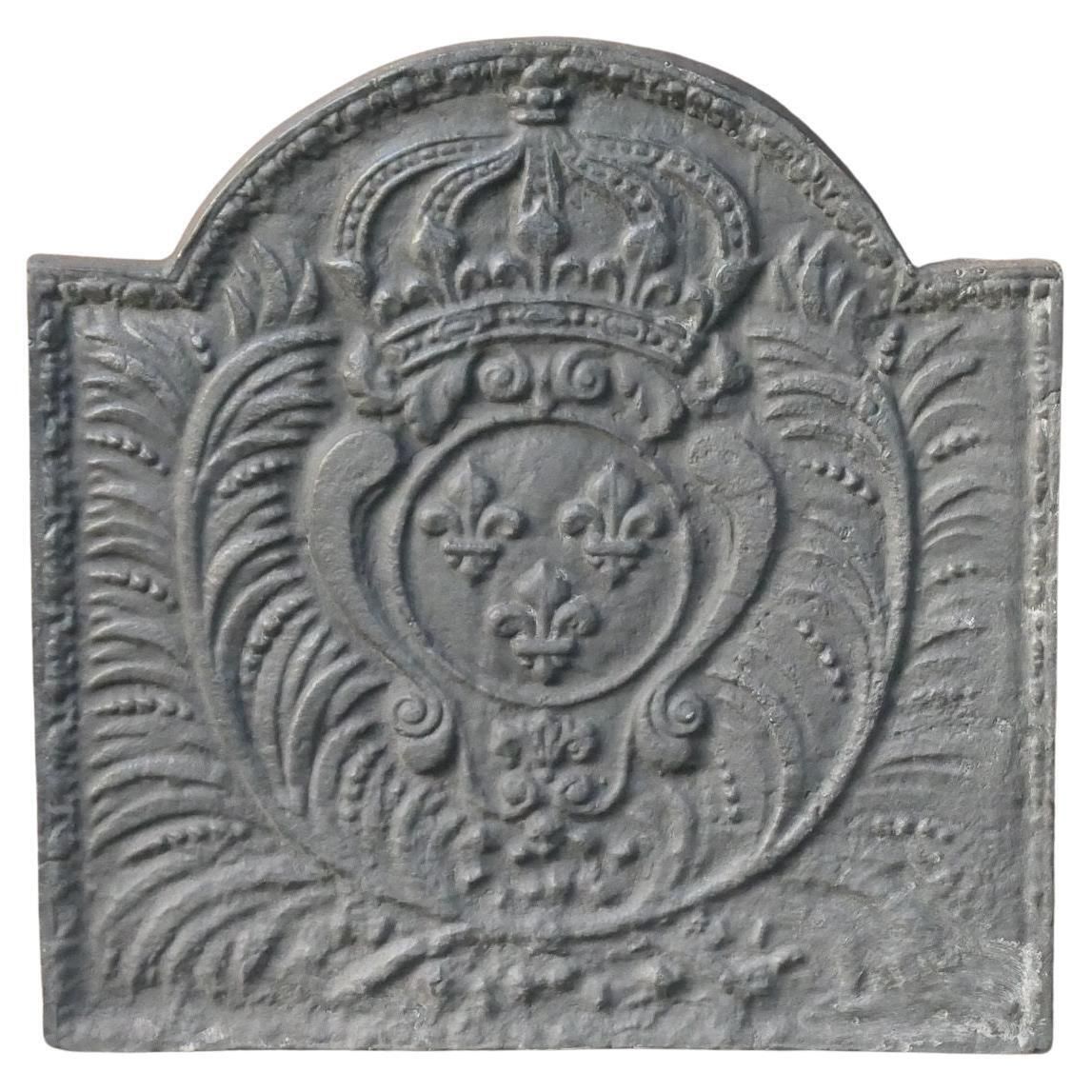 Louis XV Style 'Arms Of France' Fireback / Backsplash