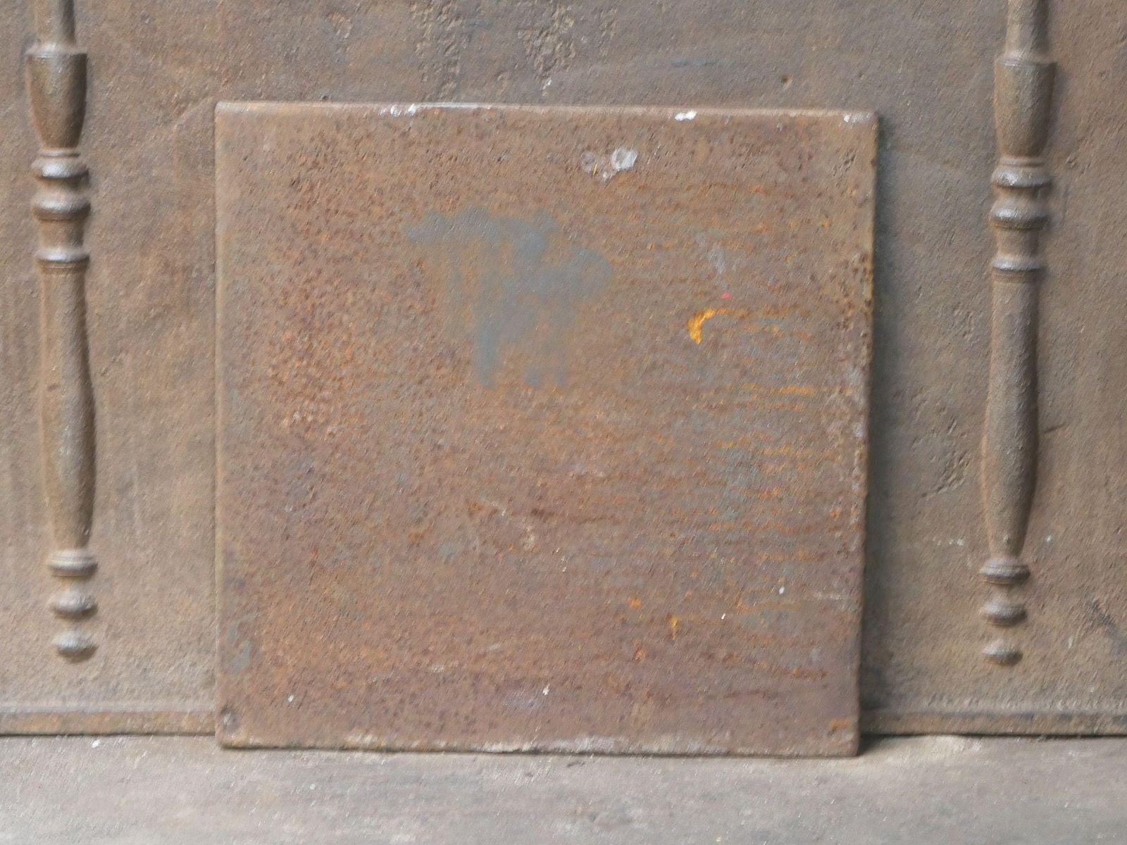 photo for sale French 'Pillars Of Freedom' Fireback / Backsplash, Early 19th Century
