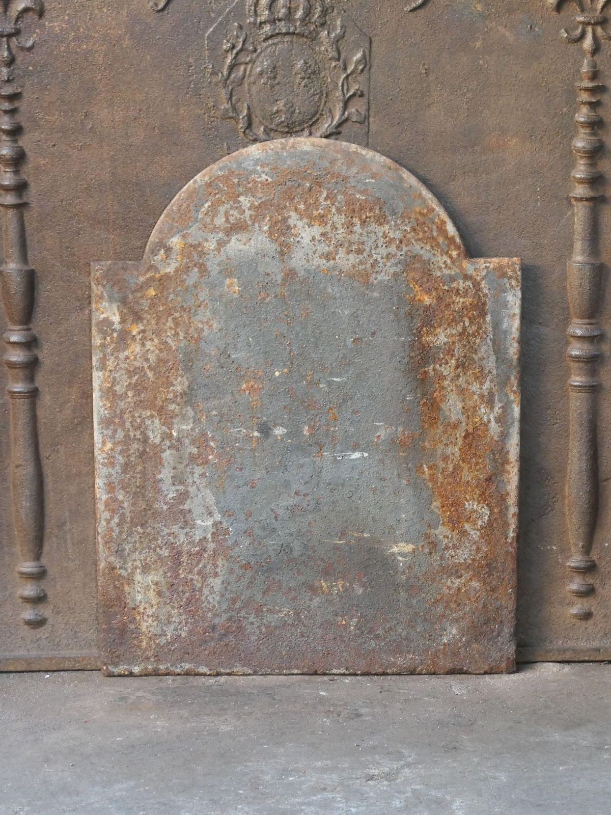 photo for sale French 'Pillars Of Freedom' Fireback / Backsplash, Early 19th Century