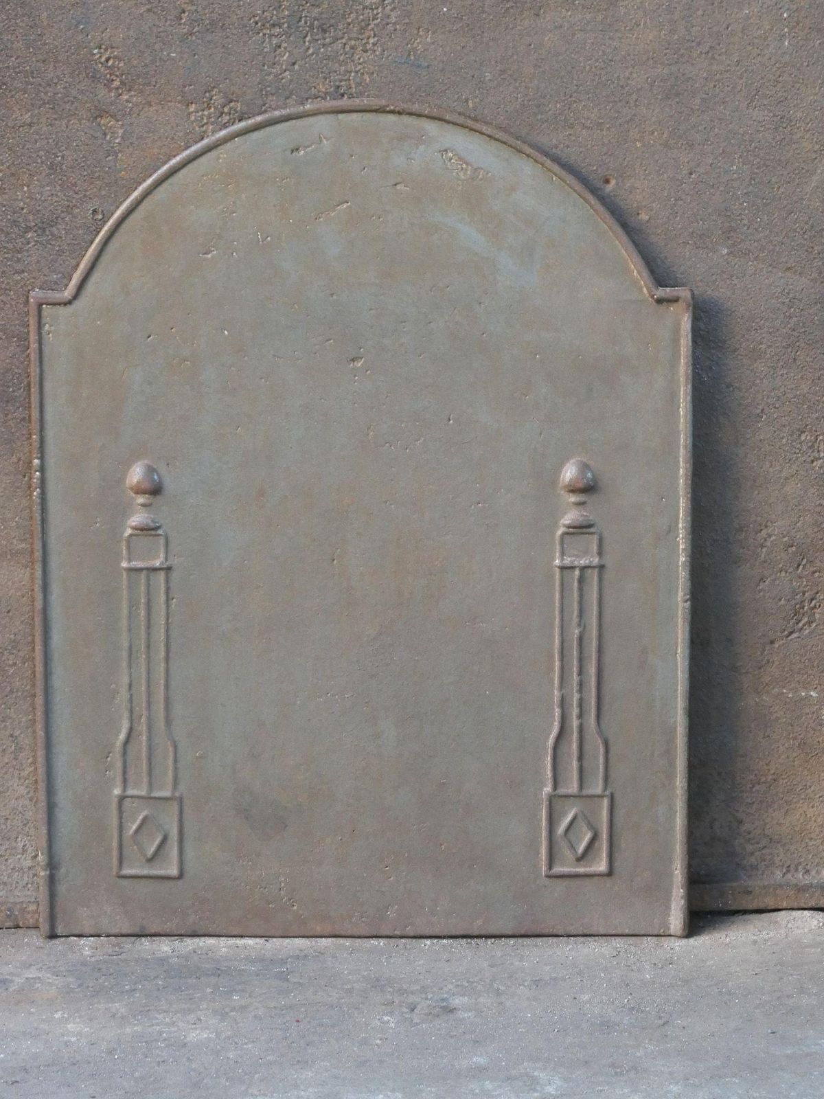 Antique French 'Pillars Of Freedom' Fireback / Backsplash, Early 19th C. photo furniture