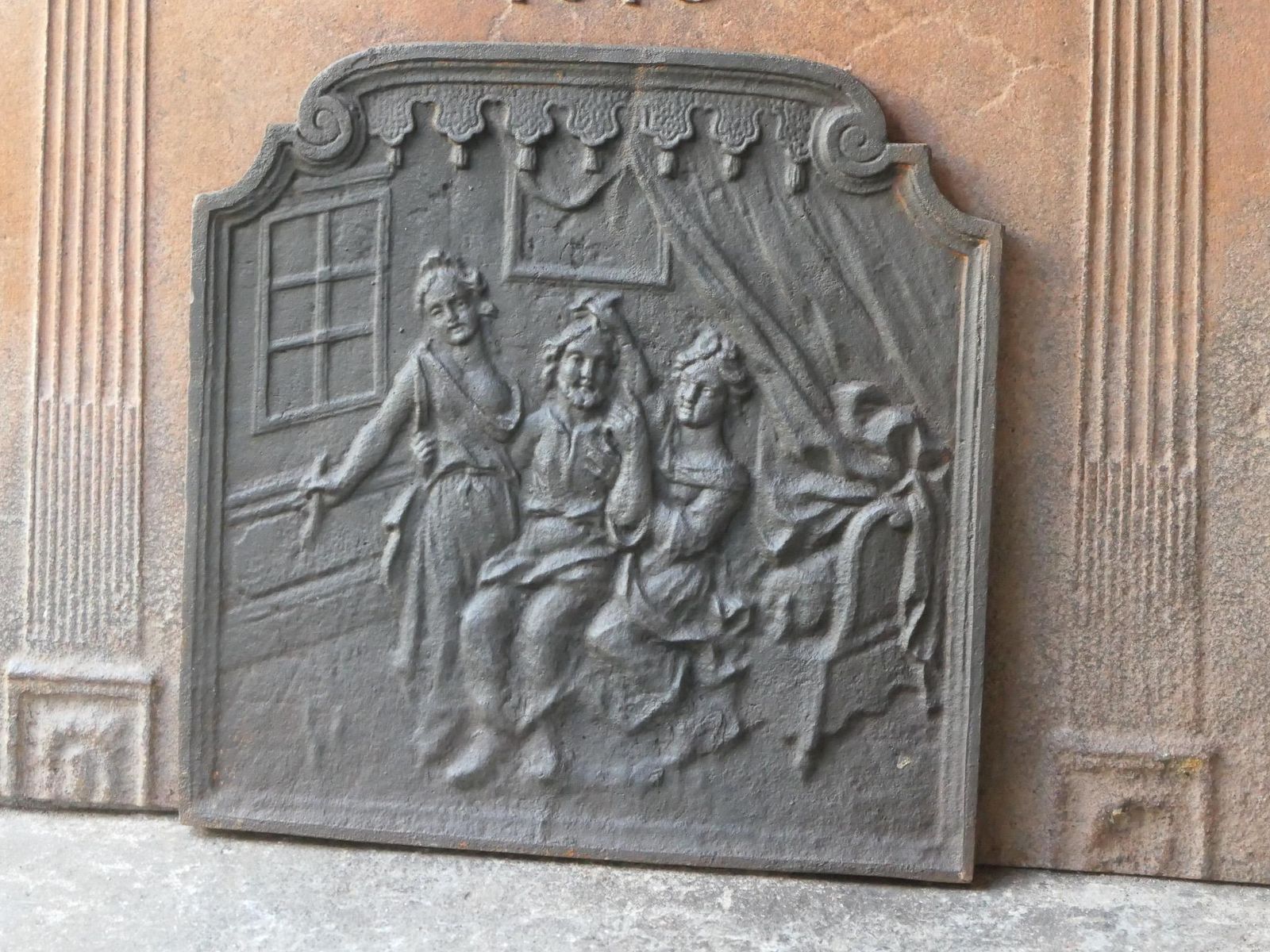 20th Century Napoleon III Style French Fireback / Backsplash photo for sale