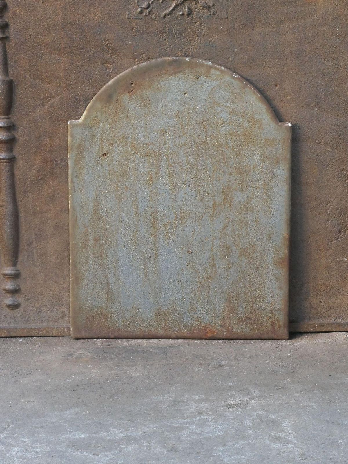 photo for sale Antique French 'Pillars Of Freedom' Fireback / Backsplash, Early 19th C.