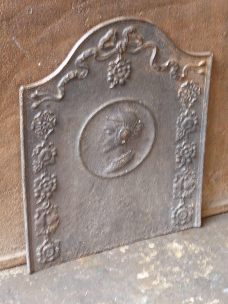 Small French Napoleon III 'Woman' Fireback / Backsplash, 19th Century photo for sale
