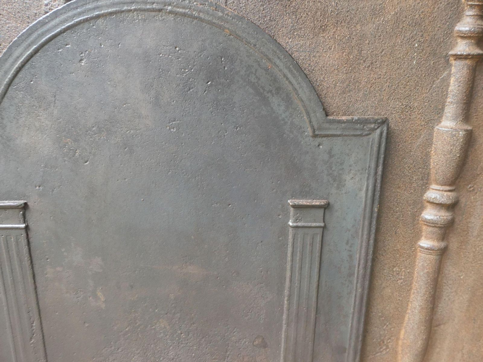 French 'Pillars Of Freedom' Fireback / Backsplash, Early 19th Century photo vinterior
