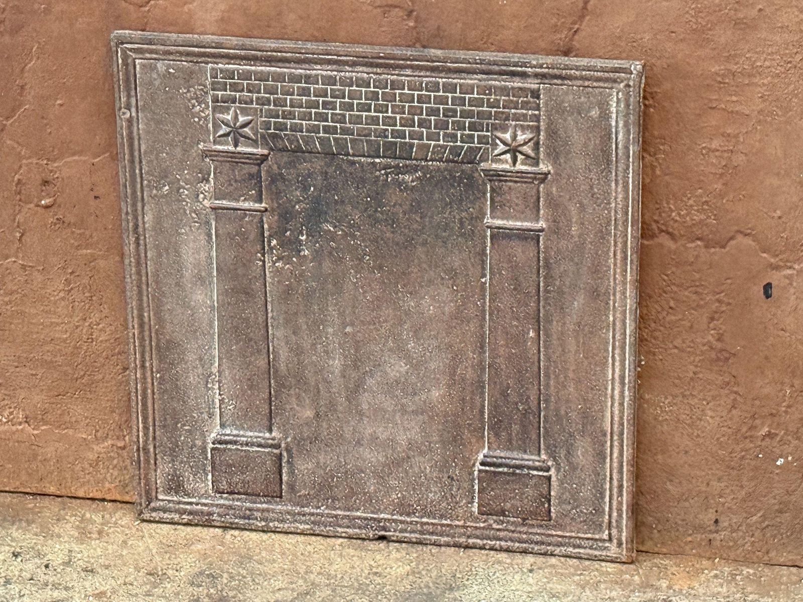 French 'Pillars Of Freedom' Fireback / Backsplash, Early 19th Century photo furniture