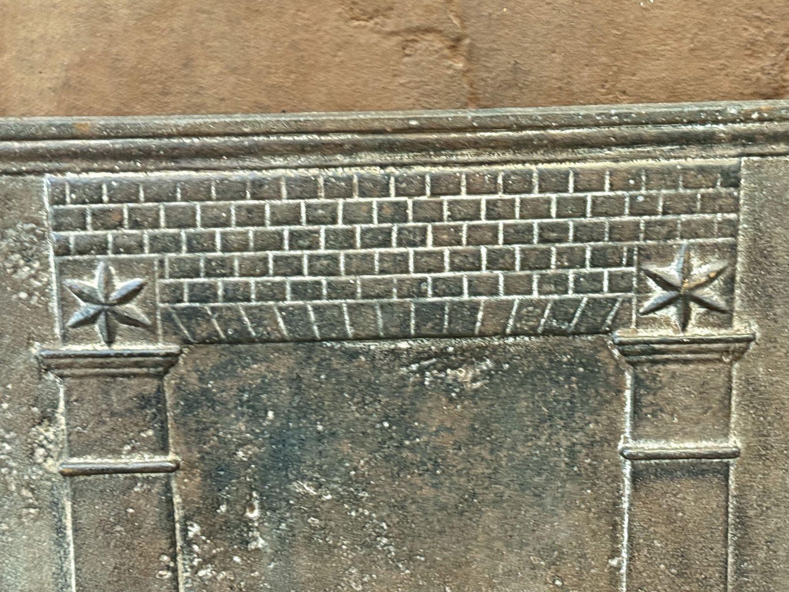French 'Pillars Of Freedom' Fireback / Backsplash, Early 19th Century photo 407.0