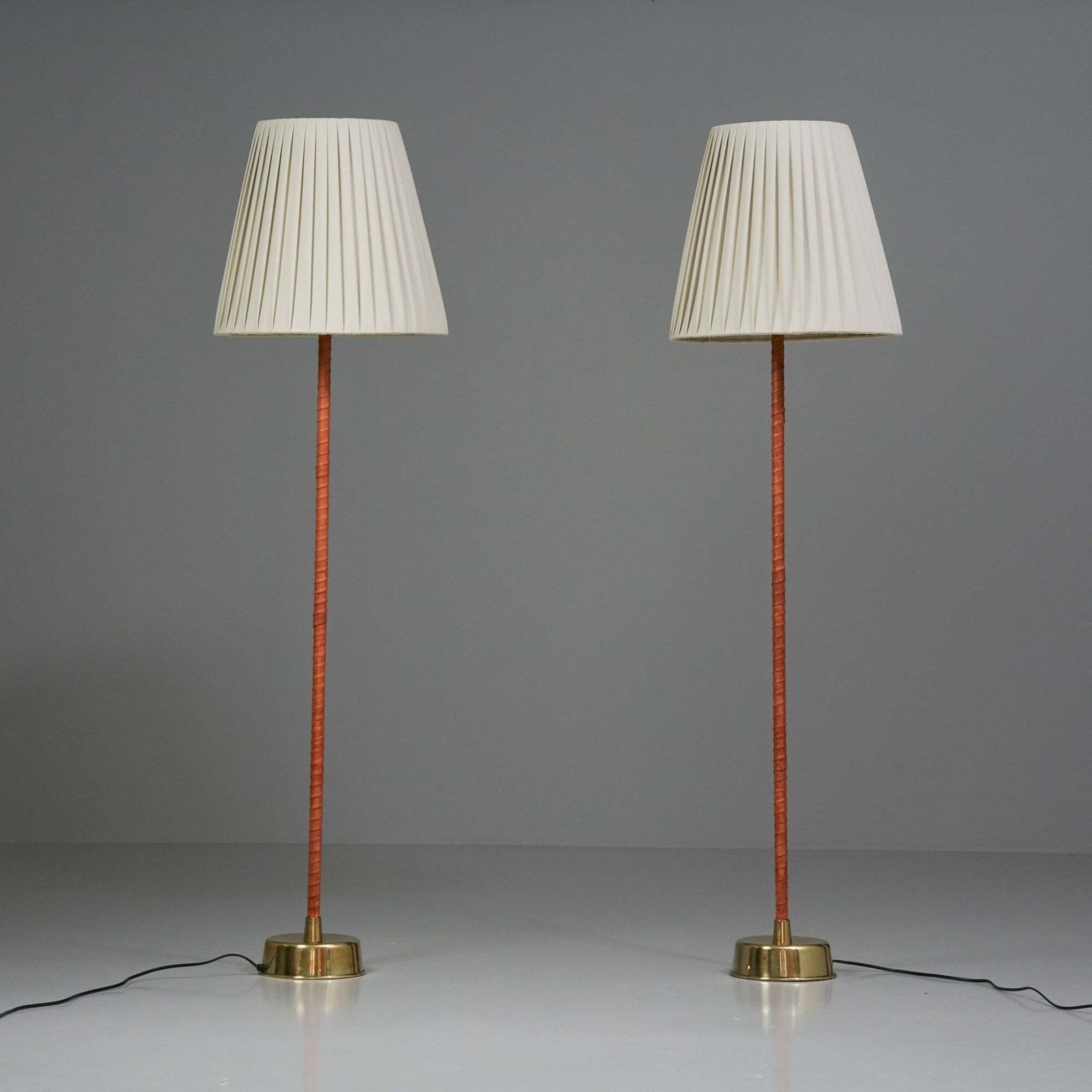Pair Of Ihanne/Senator Floor Lamps, Lisa Johansson Pape, Orno Oy, 1950s photo furniture