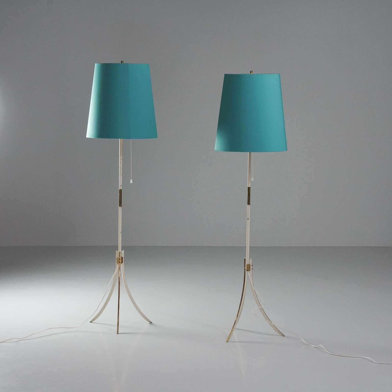 Pair Of Adjustable Mid Century Modern Floor Lamps, 1960s photo furniture