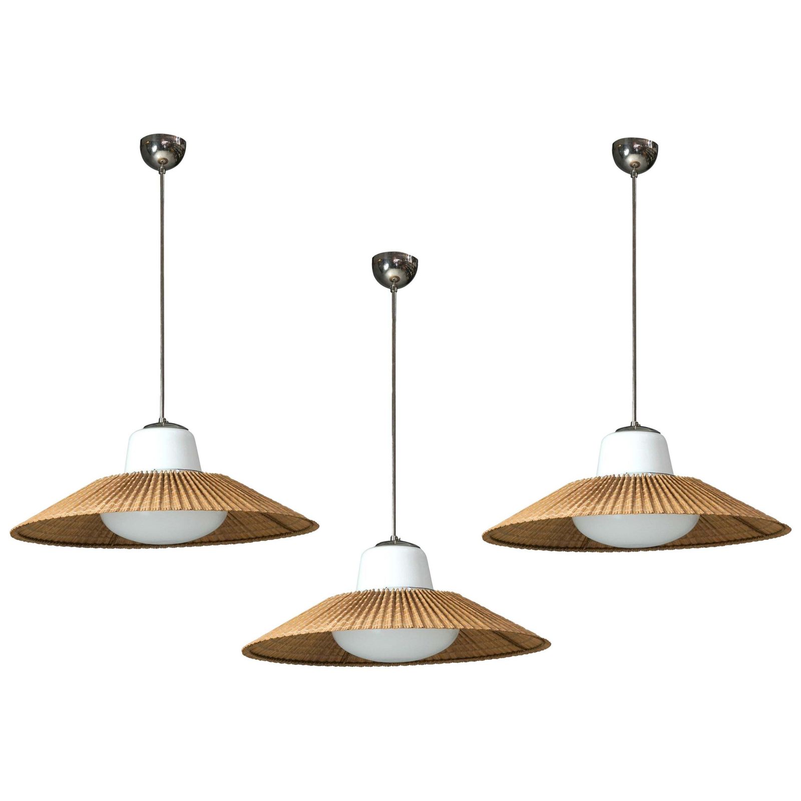 Scandinavian Modern Pendants, Gunilla Jung, Lisa Johansson Pape, Orno Oy, 1950s