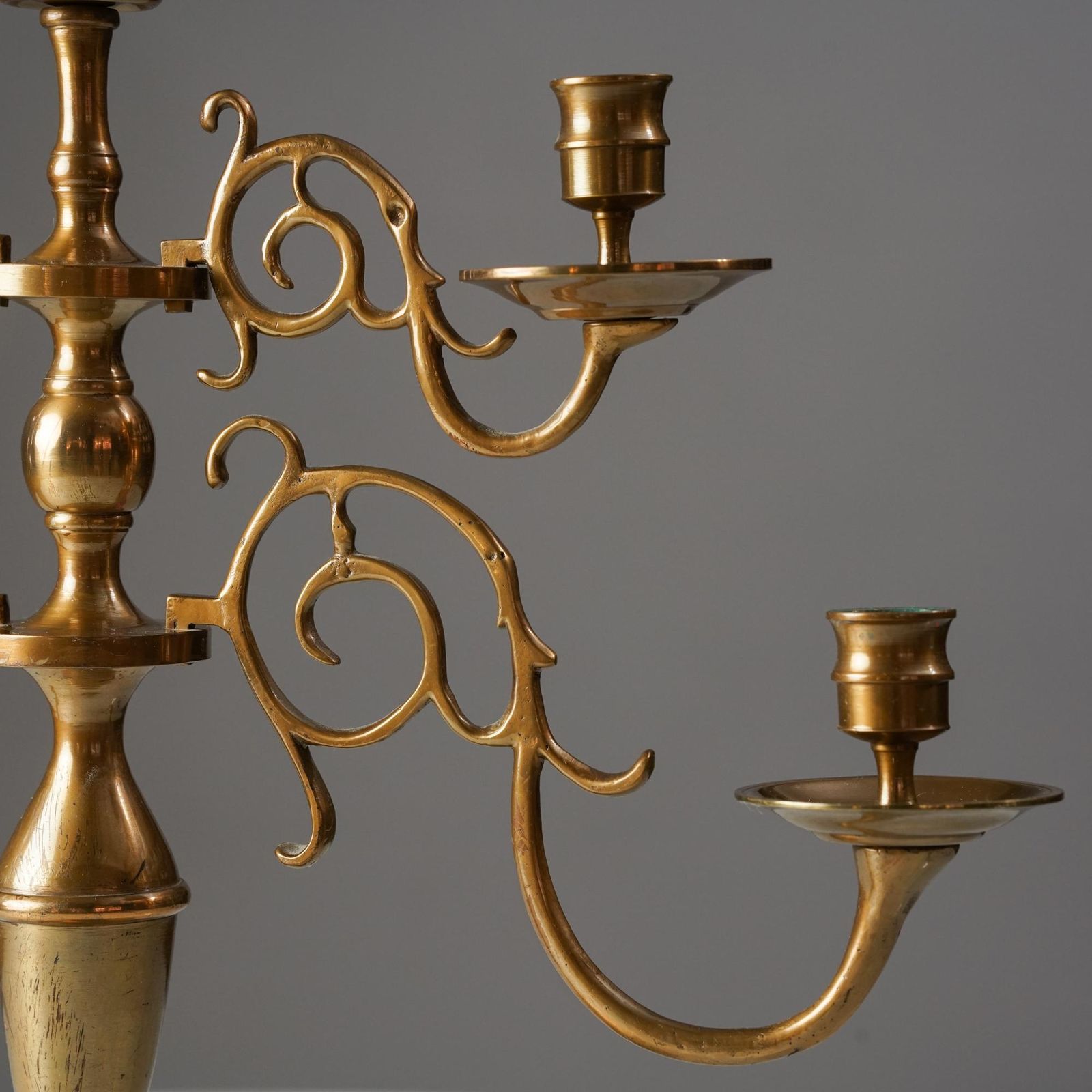 Brass Candelabra Model 1503 By Taidetakomo Hakkarainen, 1930s, Finland photo 848.0