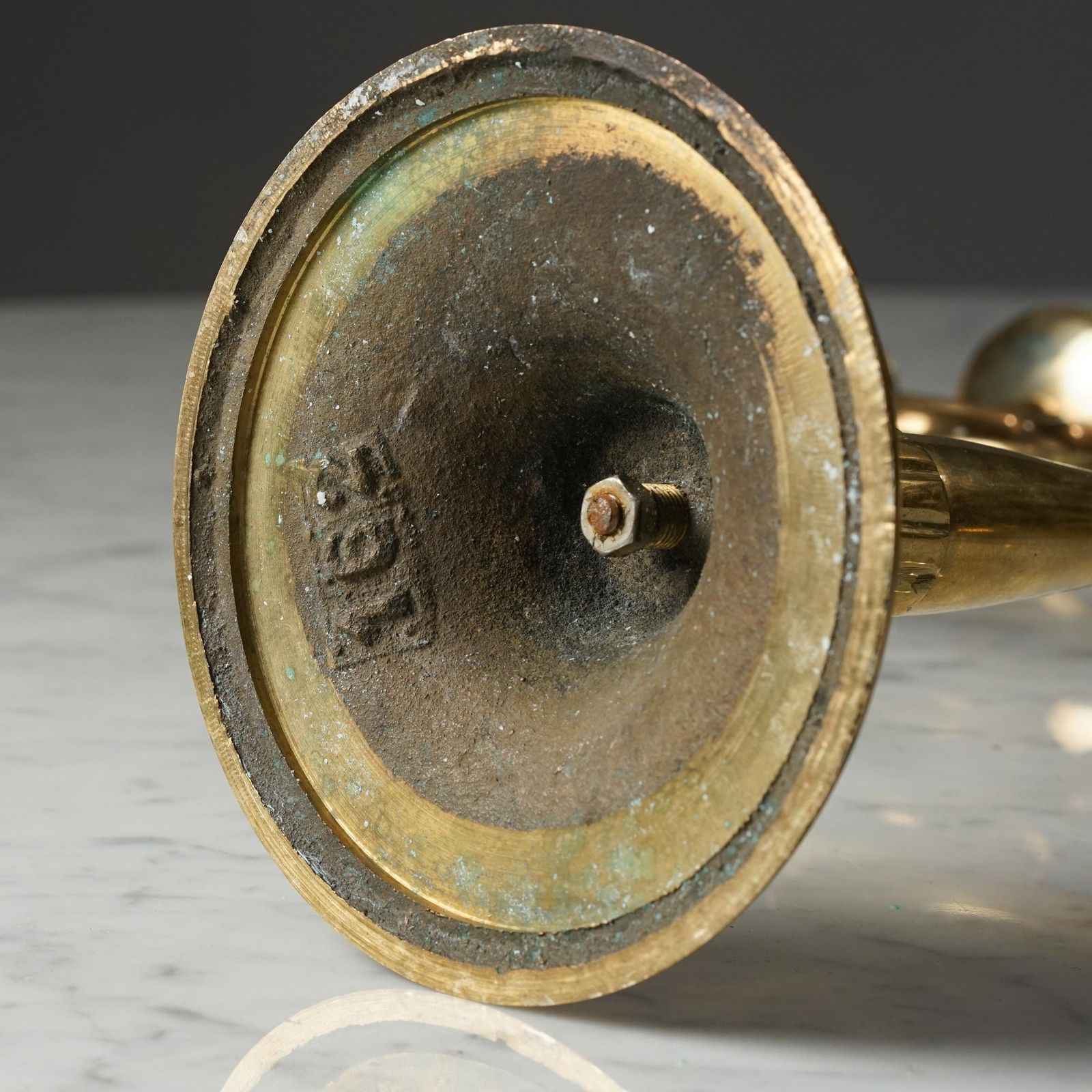 Brass Candelabra By Paavo Tynell For Taito Oy, 1920s photo vinterior