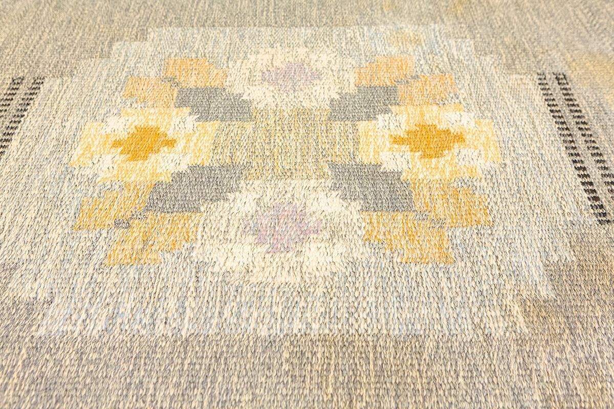 Swedish Rug Minimalist Design Runner Size photo for sale