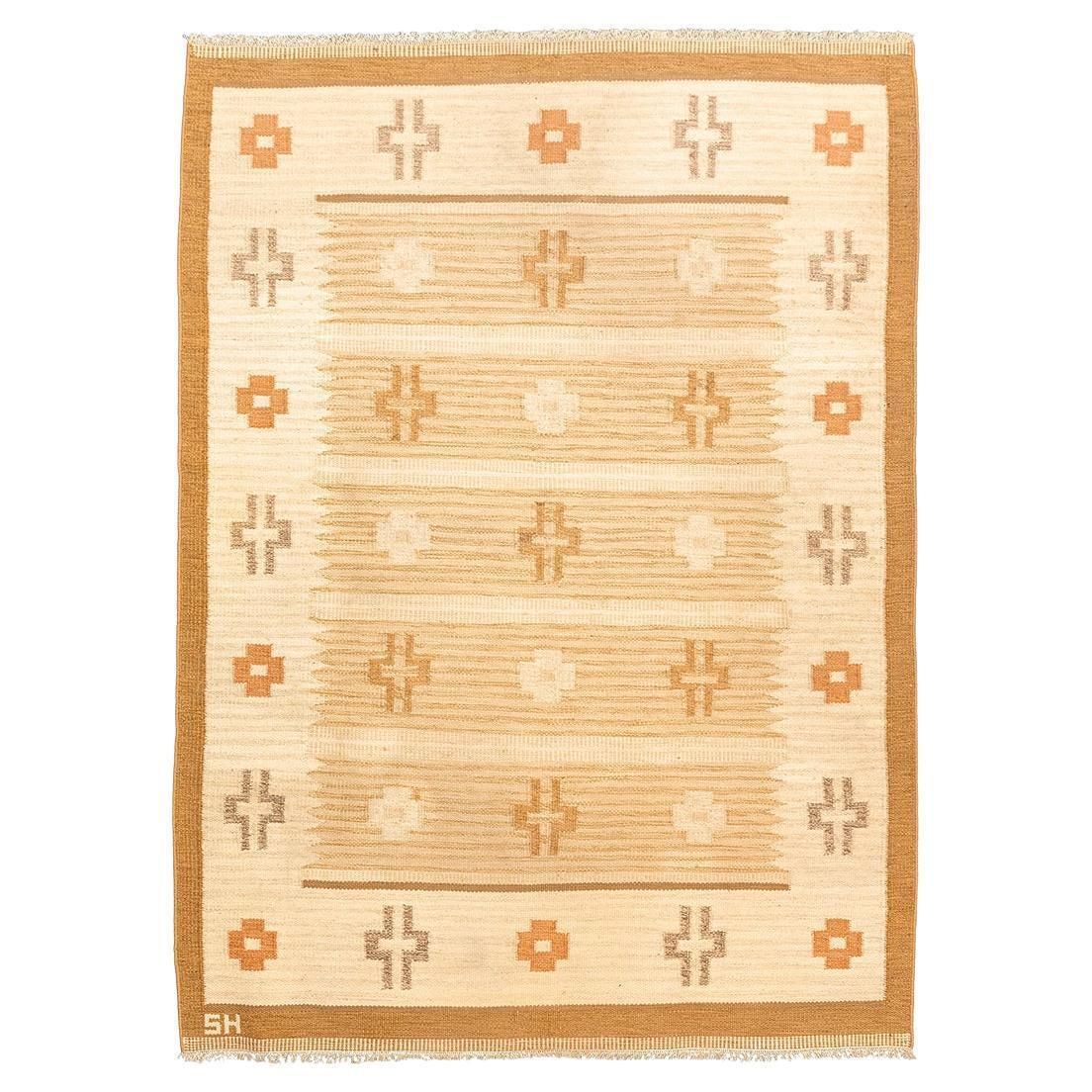 Scandinavian Rug Sh Signed