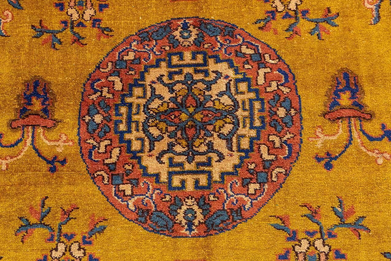 photo furniture Antique Turkish Sparta Rug Goldish Field Color