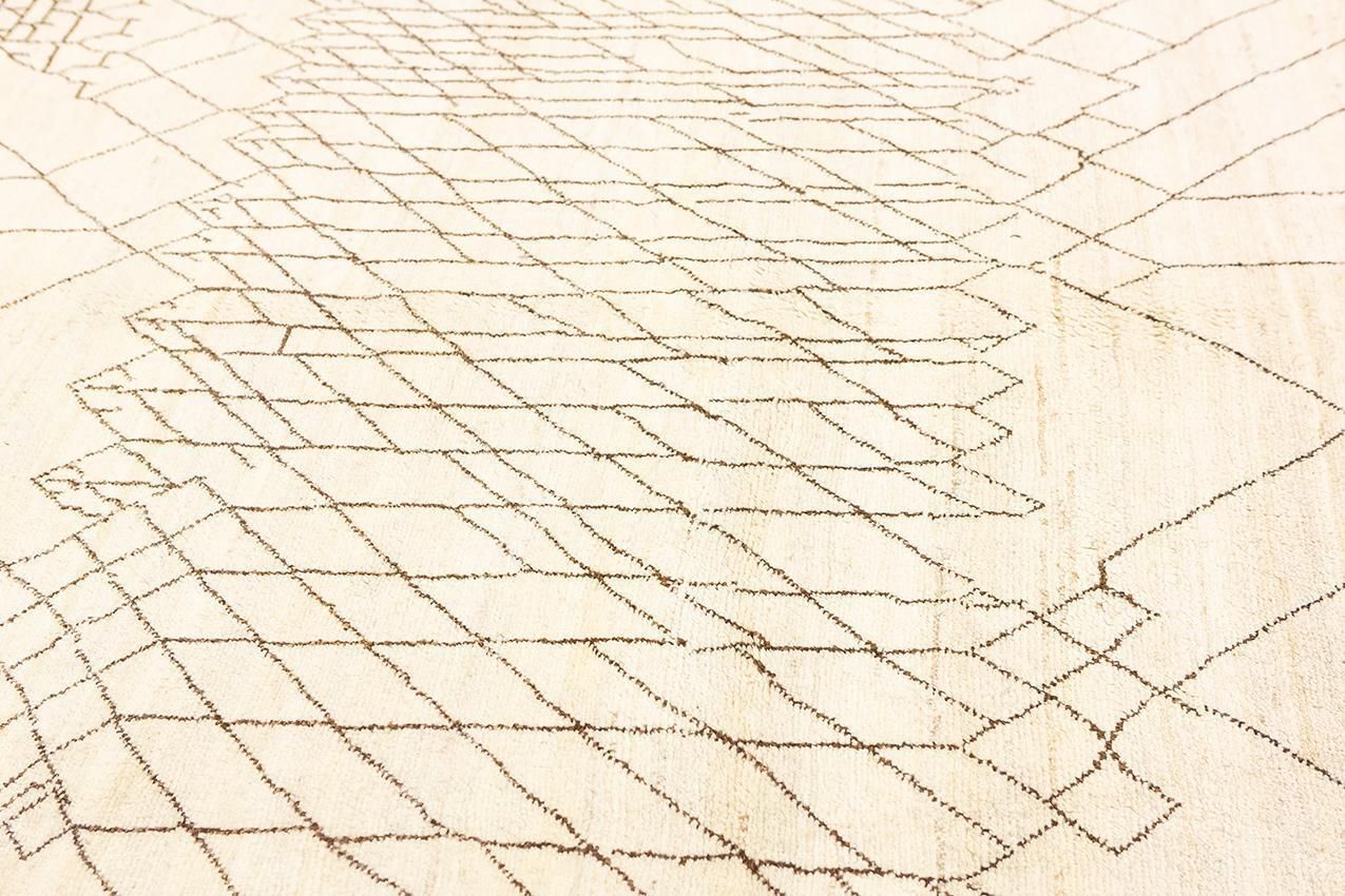 Moroccan Rug Hand Knotted Genuine Wool photo for sale