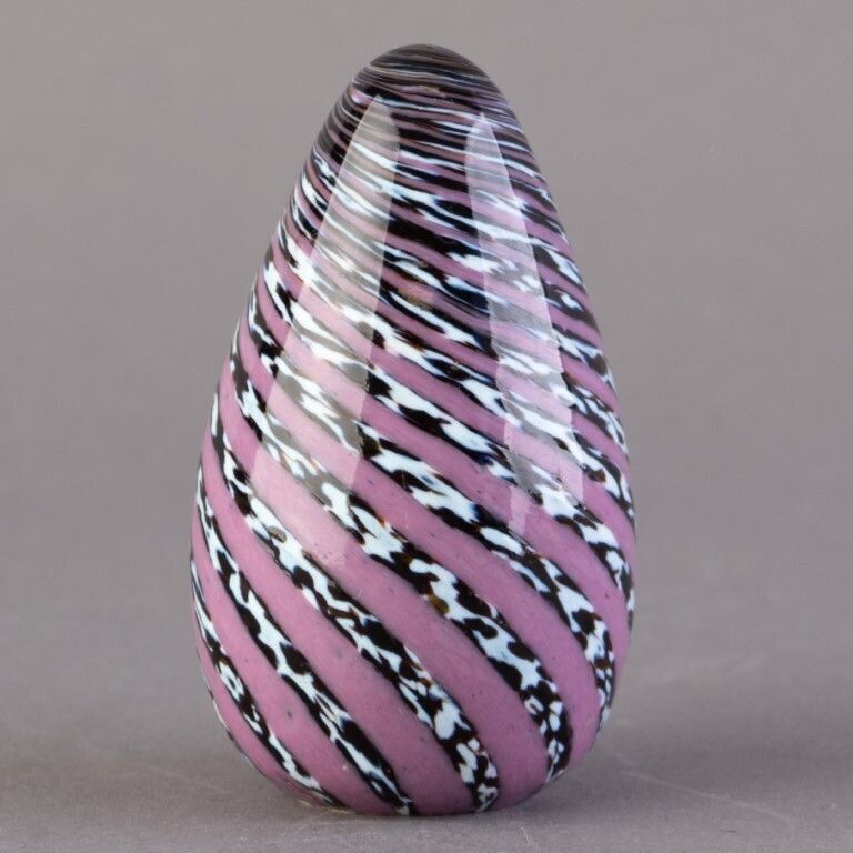 Guernsey Island Studio Glass Swirled Paperweight