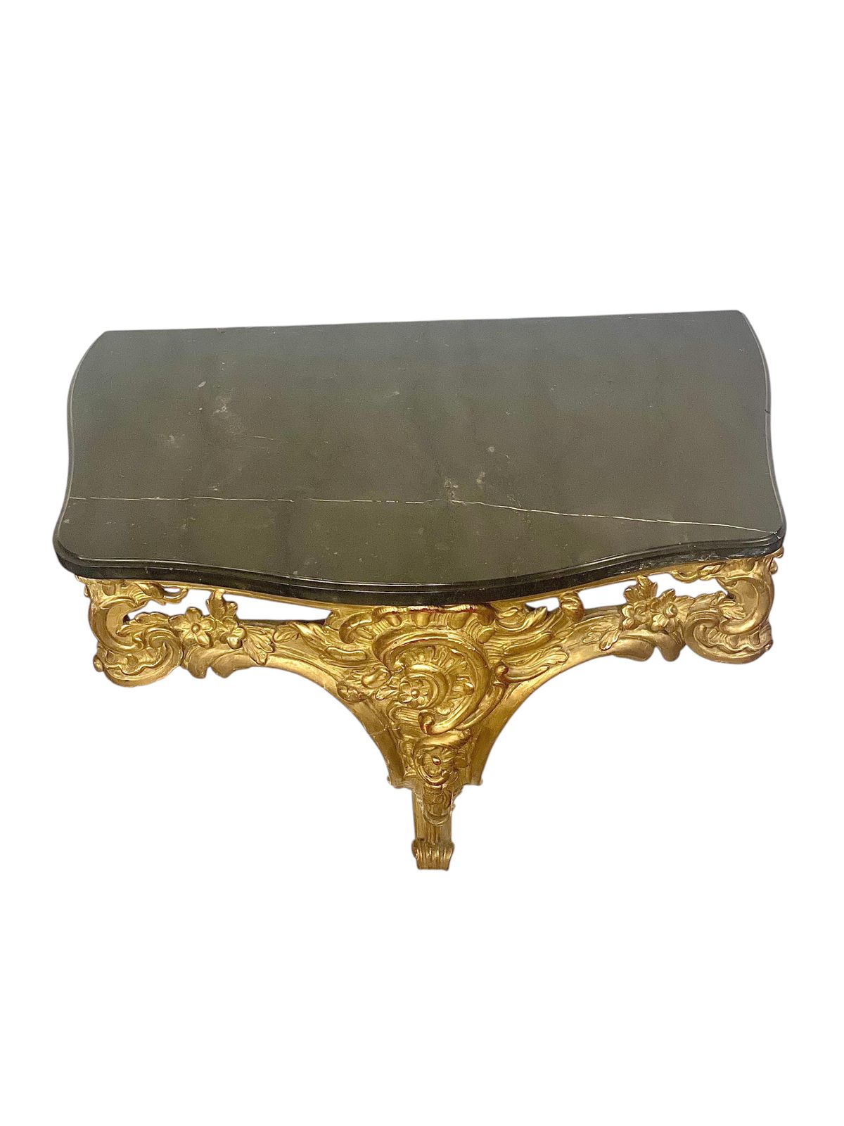 18th Century Louis XV Giltwood Console With Original Marble Top photo furniture