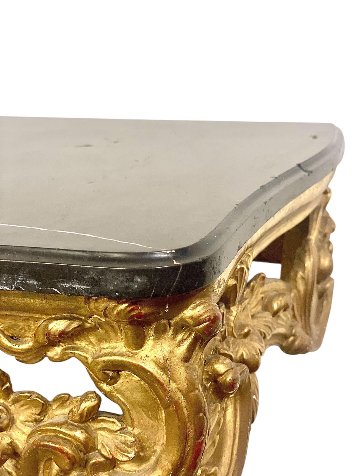 photo vinterior 18th Century Louis XV Giltwood Console With Original Marble Top