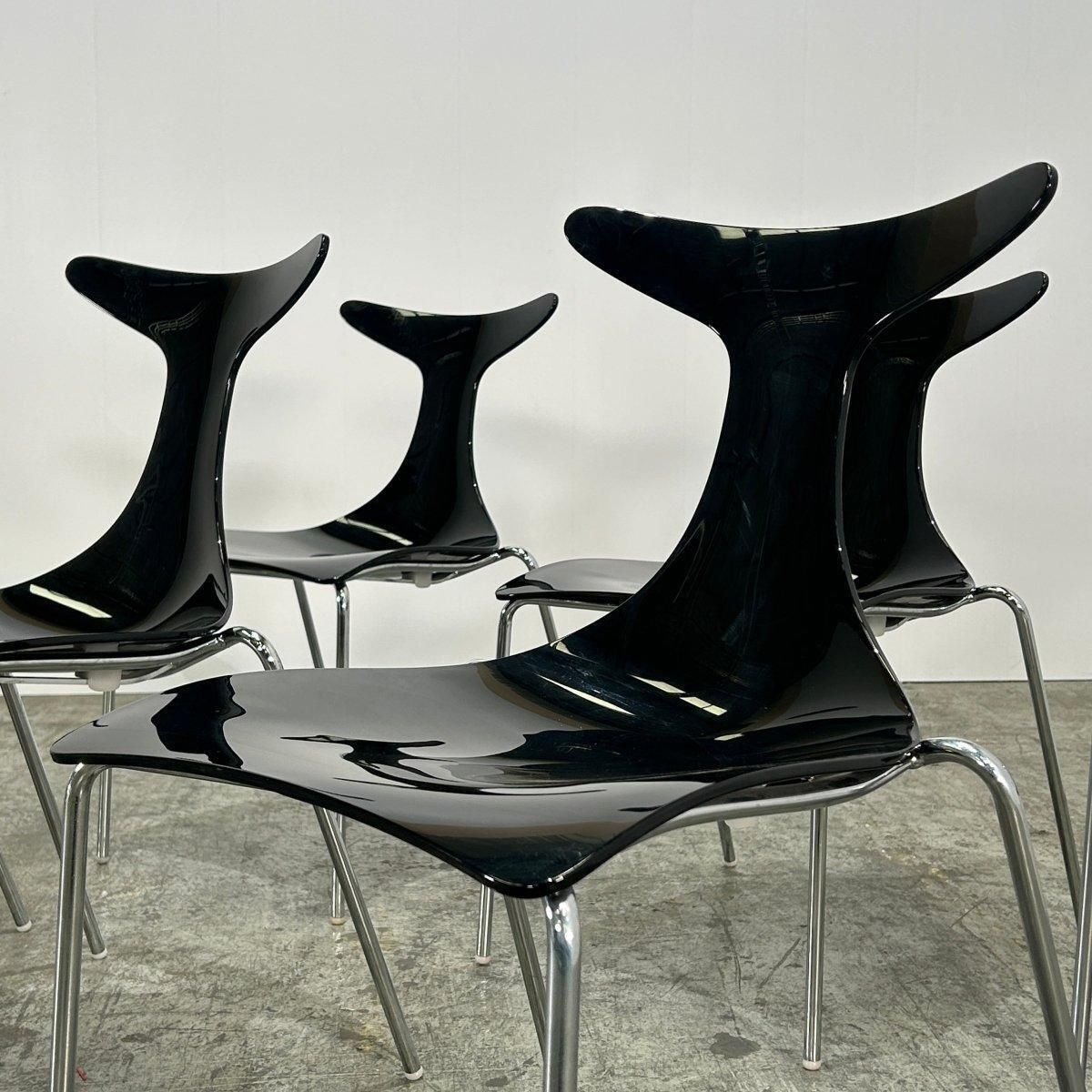 Ciacci Kreaty Delfy Dining Chairs By Gino Carollo, Set Of Six photo furniture